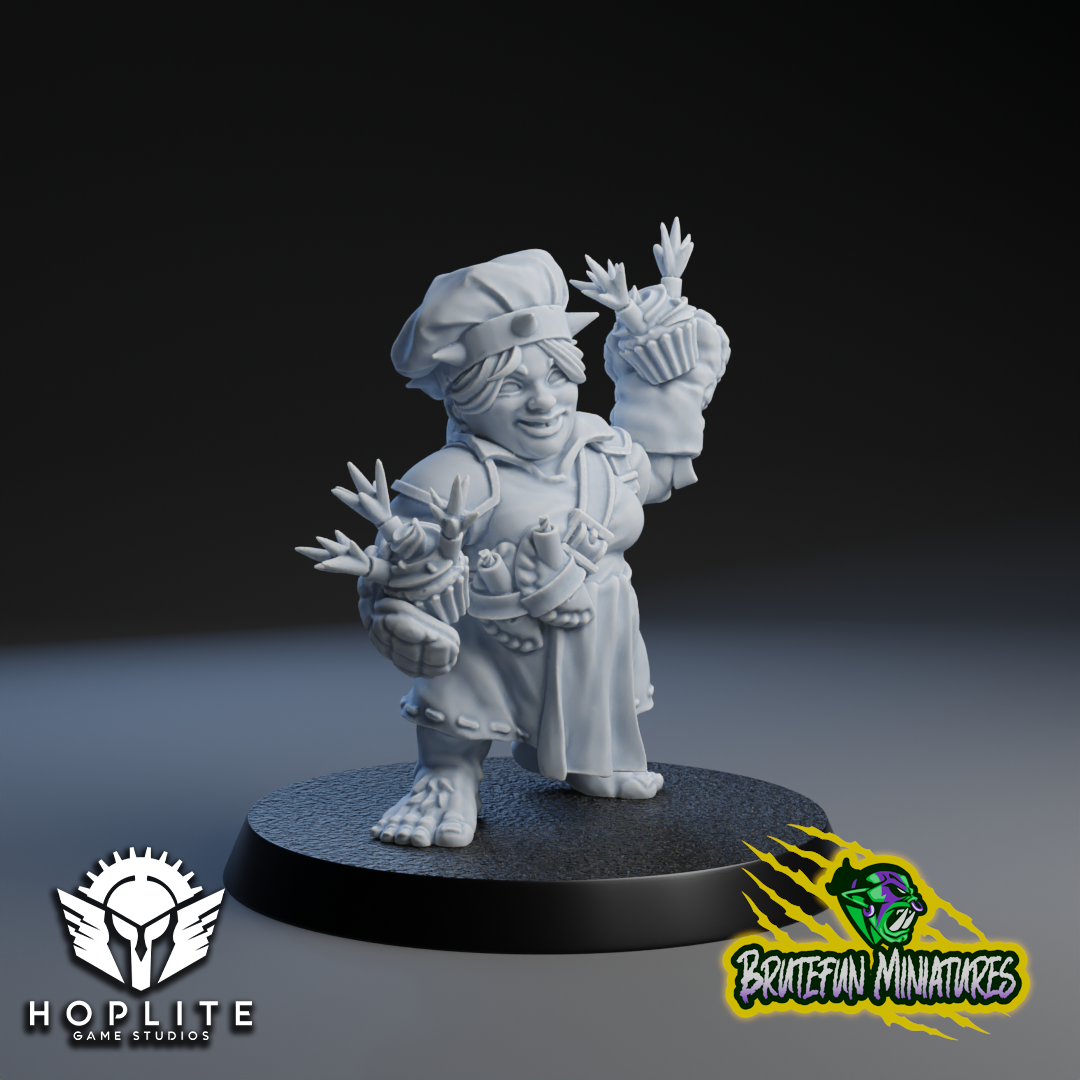 Bombardero mediano - Jugador estrella mediano - Fútbol de fantasía - Miniaturas Brutefun