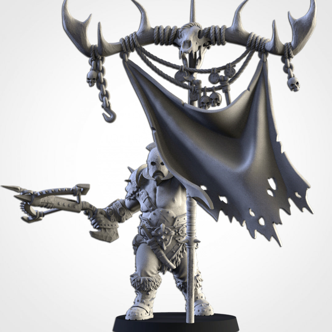 Ogre Battle Standard Bearer - Northern Ogres - Txarli Factory