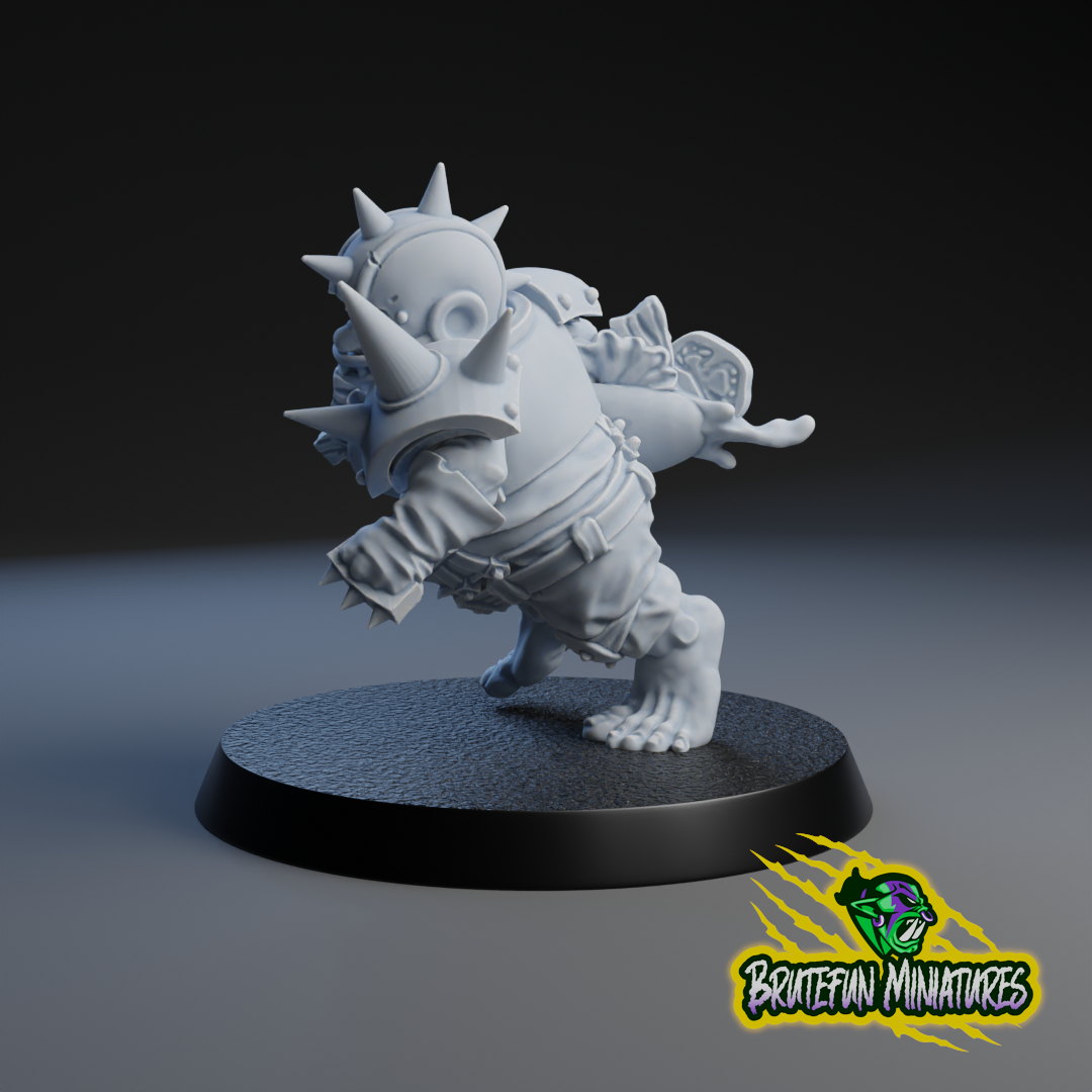 Halfling Blitzer - Halfling Star Player - Fantasy Football - Brutefun Miniatures