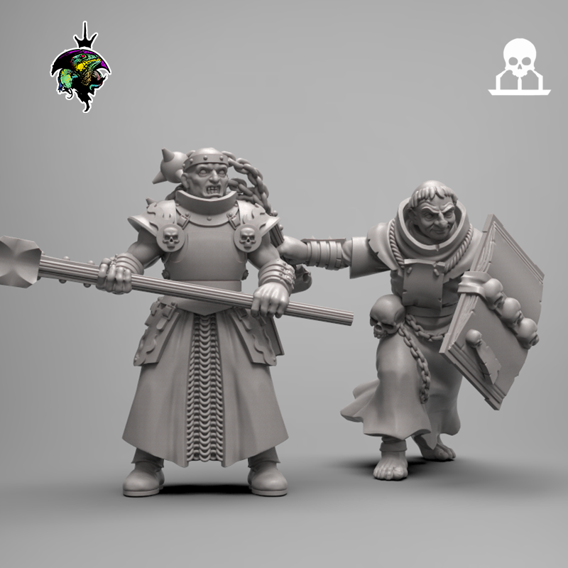 Human Priests & Penitents (x12) | Reptilian Overlords | 28mm