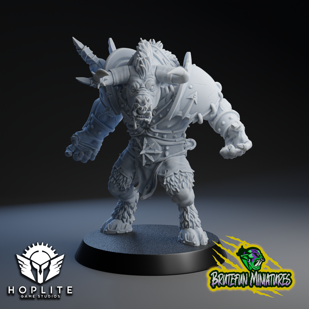 Blackhoof the Minotaur - Jugador estrella del caos - Fantasy Football - Brutefun Miniatures