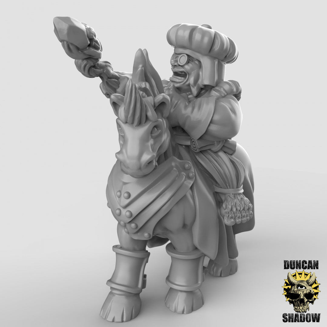 Halbling-Magier auf Einhorn-Reittier | Duncan Shadow | Kompatibel mit Dungeons & Dragons und Pathfinder