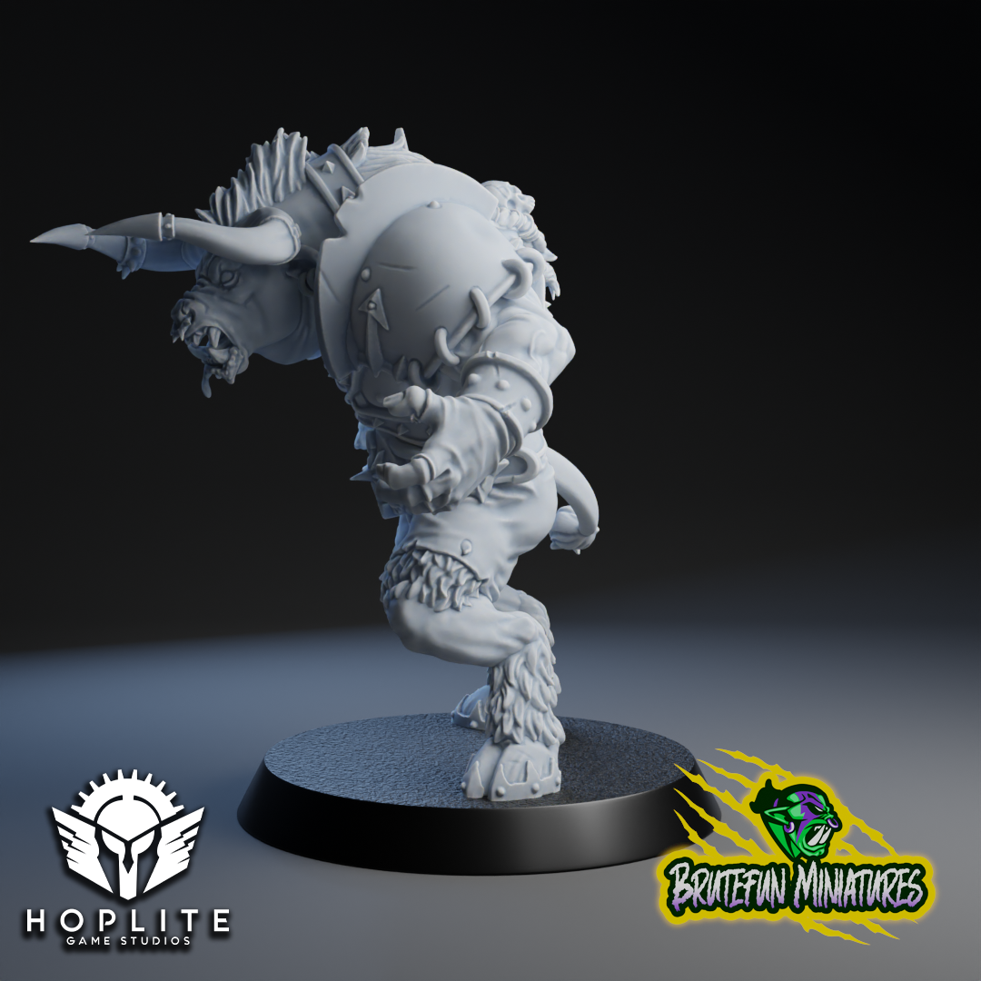 Blackhoof the Minotaur - Chaos Star Player - Fantasy Football - Brutefun Miniatures