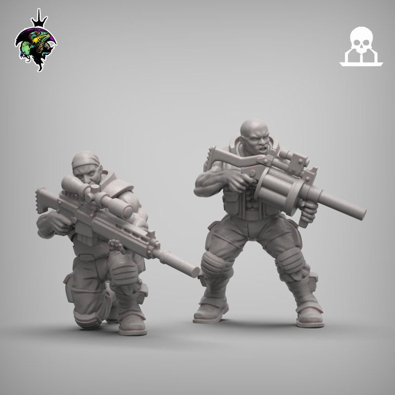 Spacenam: Veteran Infantry Squad | Reptilian Overlords | 28mm