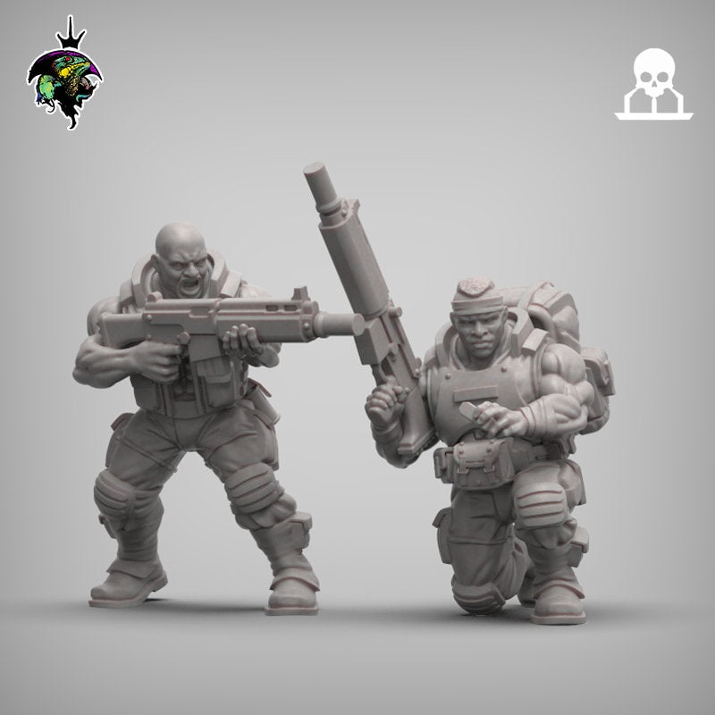 Spacenam: Veteran Infantry Squad | Reptilian Overlords | 28mm