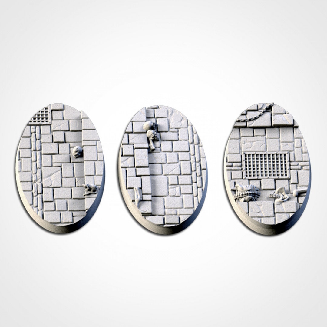 Dungeon Bases | 25mm | 32mm | 40mm | Txarli Factory | Magnetizable Scenic Textured Round
