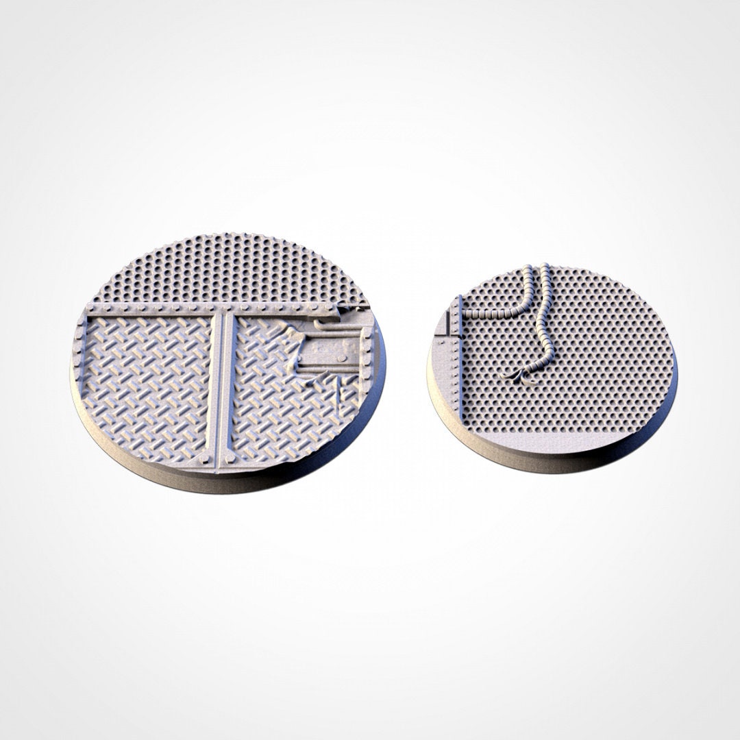 Factory Bases | 25mm | 32mm | 40mm | Txarli Factory | Magnetizable Scenic Textured Round