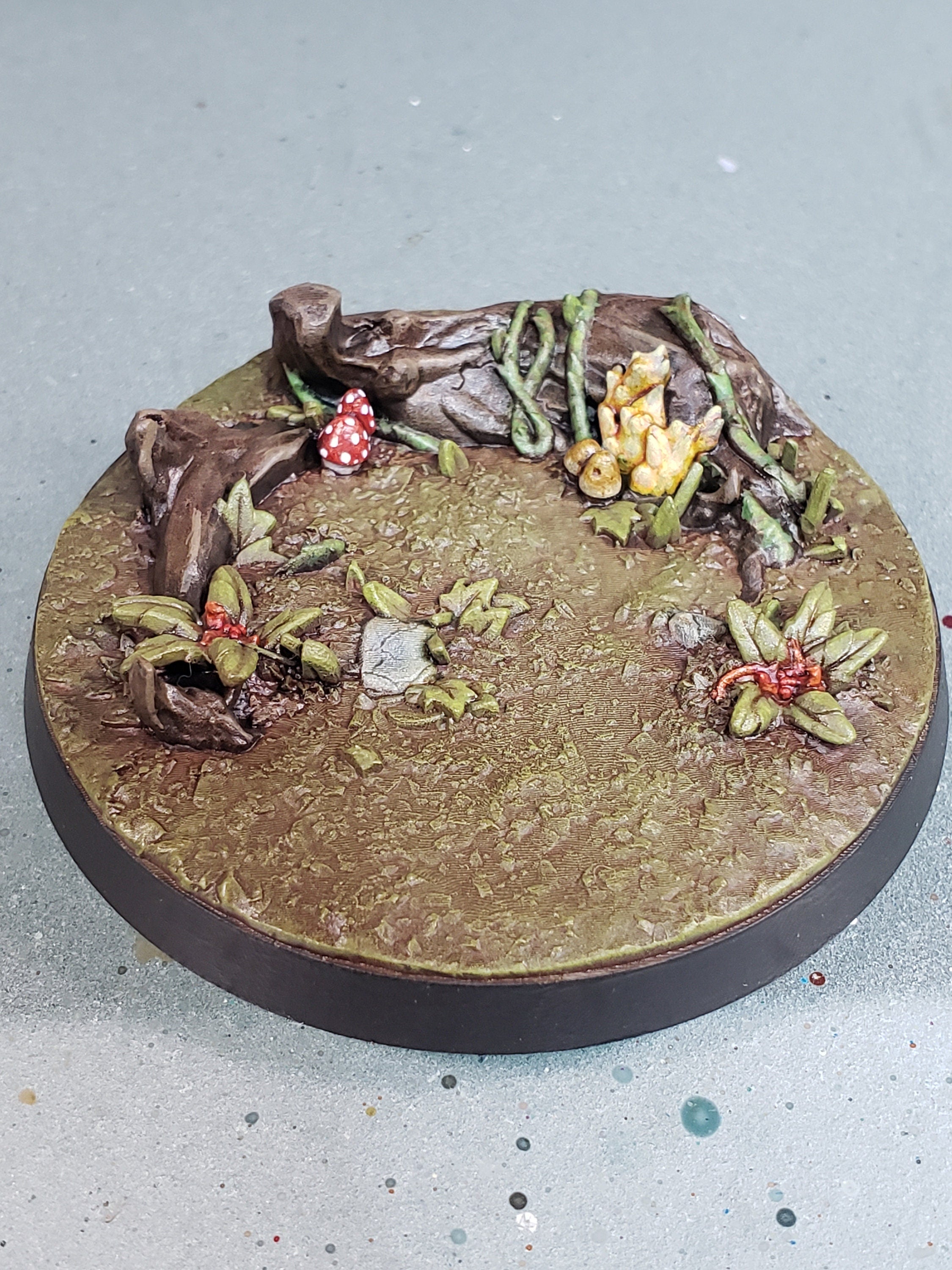 Forest Bases | 25mm | 32mm | 40mm | Txarli Factory | Magnetizable Scenic Textured Round