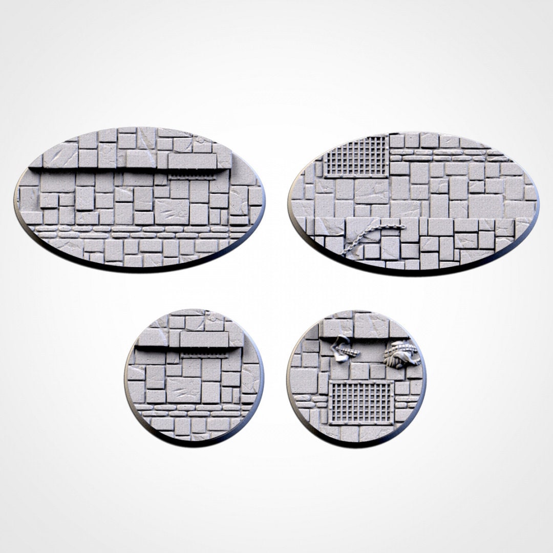 Dungeon Bases | 25mm | 32mm | 40mm | Txarli Factory | Magnetizable Scenic Textured Round