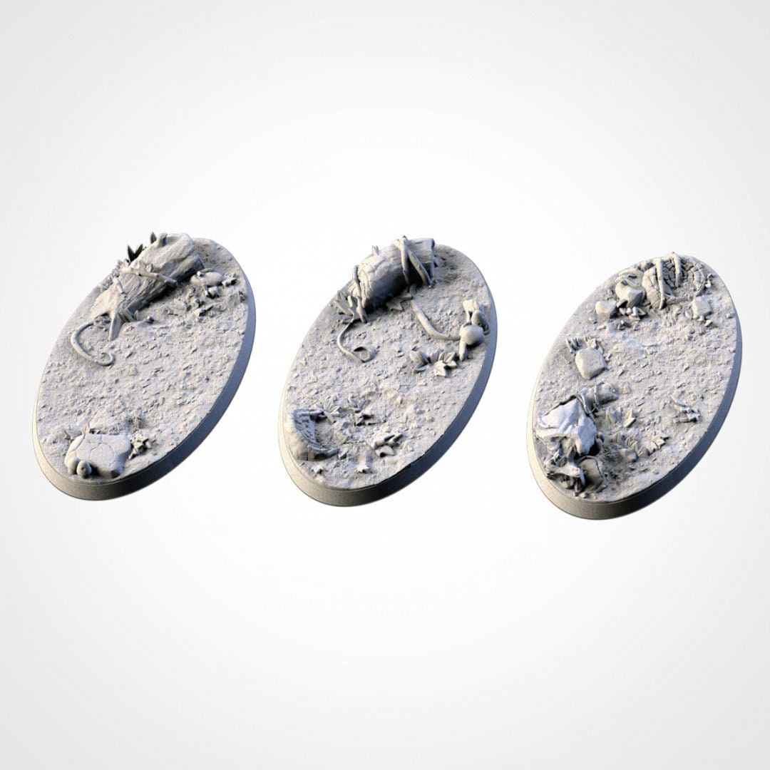 Forest Bases | 25mm | 32mm | 40mm | Txarli Factory | Magnetizable Scenic Textured Round