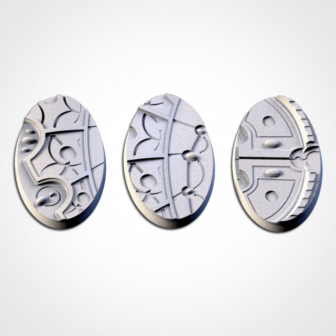 Magic Temple Bases | 25mm | 32mm | 40mm | Txarli Factory | Magnetizable Scenic Textured Round