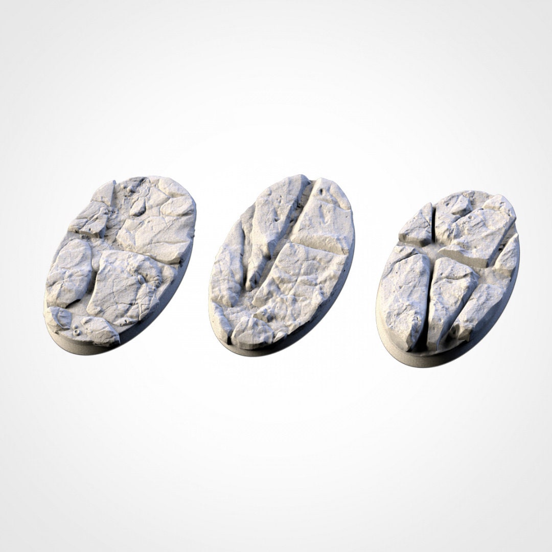 Volcanic Bases | 25mm | 32mm | 40mm | Txarli Factory | Magnetizable Scenic Textured Round