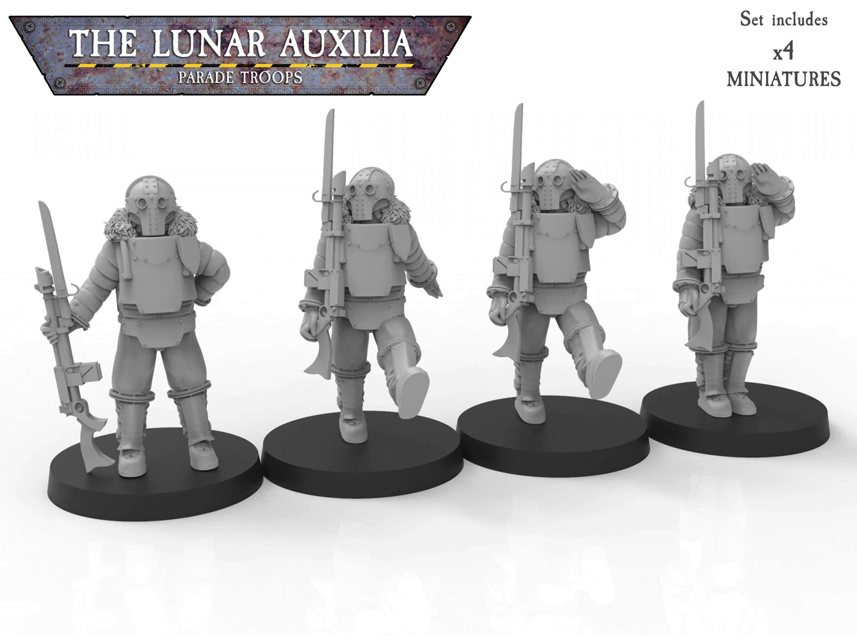 Auxiliares lunares: soldados de desfile