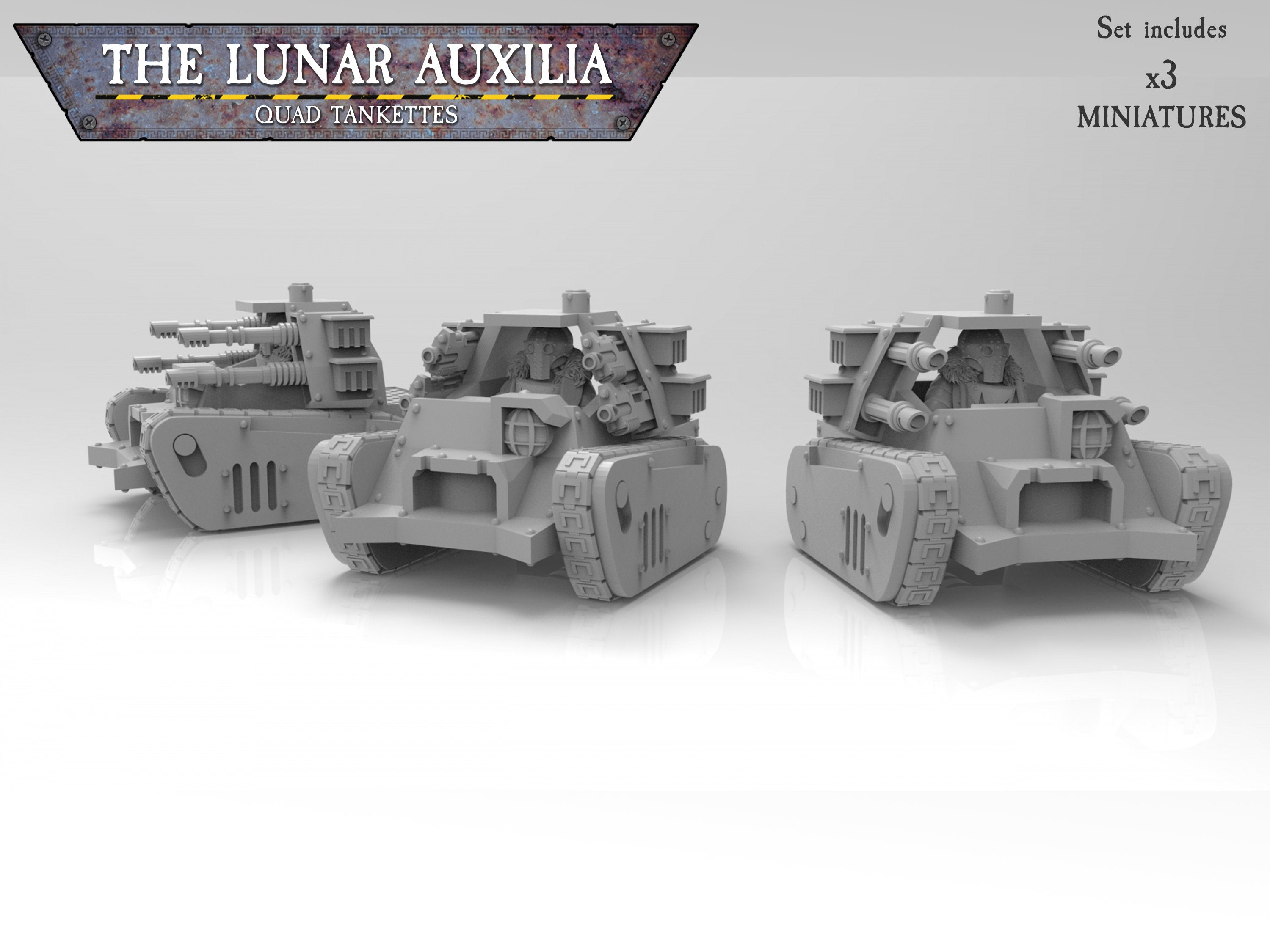Auxiliares lunares: tanquetas cuádruples