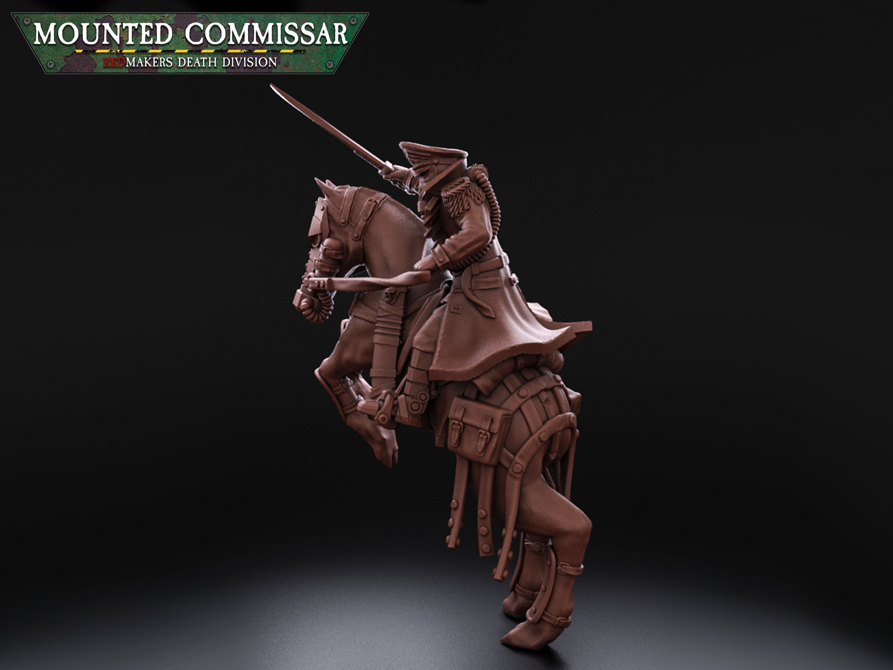 Todesdivision: Berittener imperialer Kommissar | Krieg | Trench Korps | Steel Legion | Redmakers