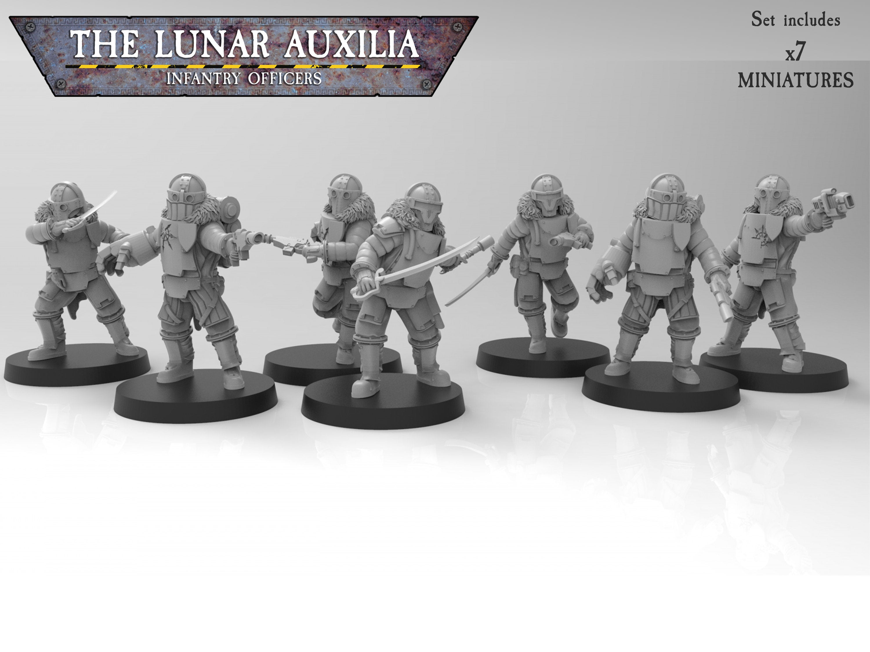 Auxiliares lunares: oficiales de infantería