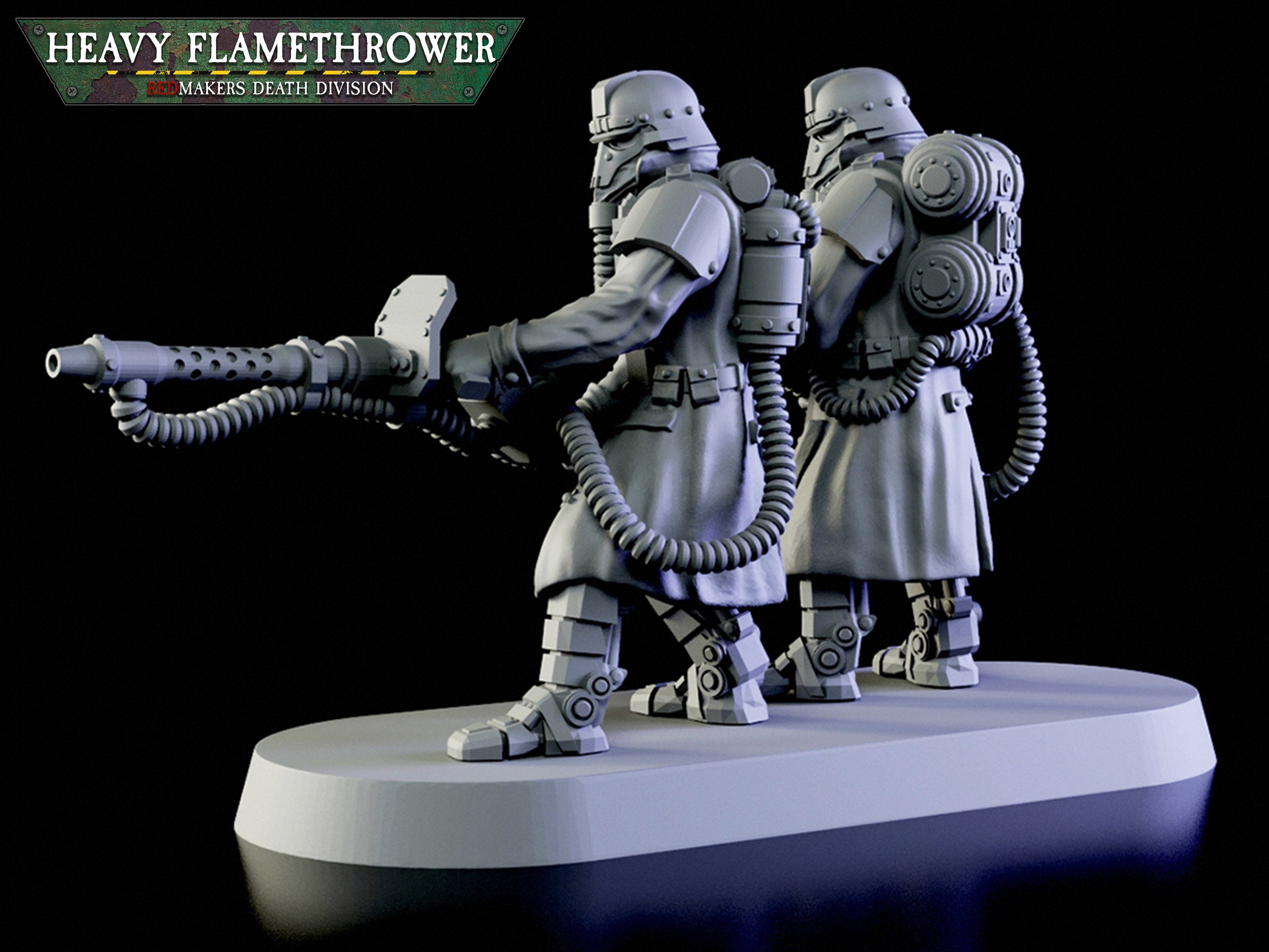 División de la Muerte: Equipo de lanzallamas pesados | Krieg | Cuerpos de trinchera | Legión de Acero | Redmakers