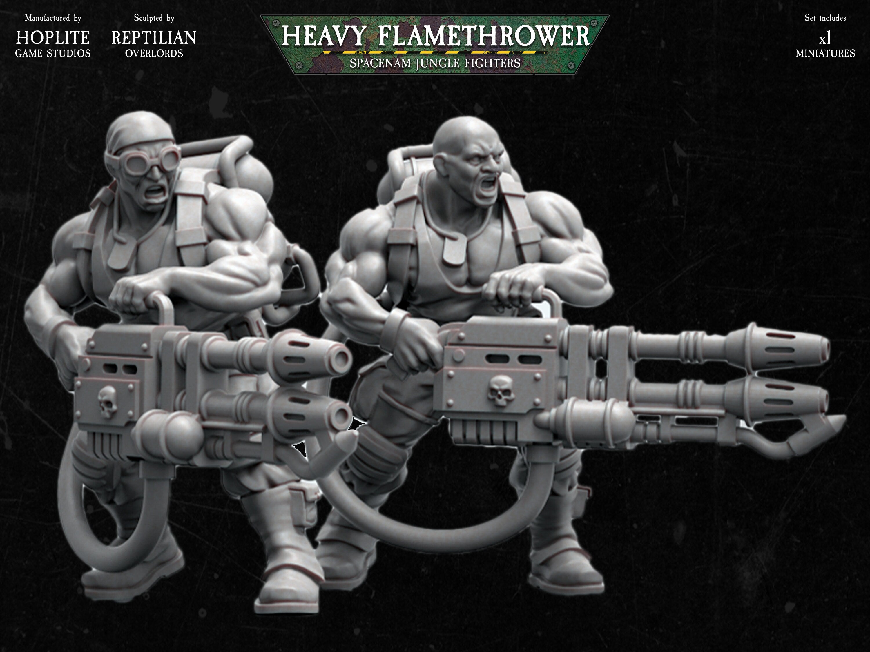 Spacenam: Lanzallamas pesado | Señores supremos reptiles | 28 mm
