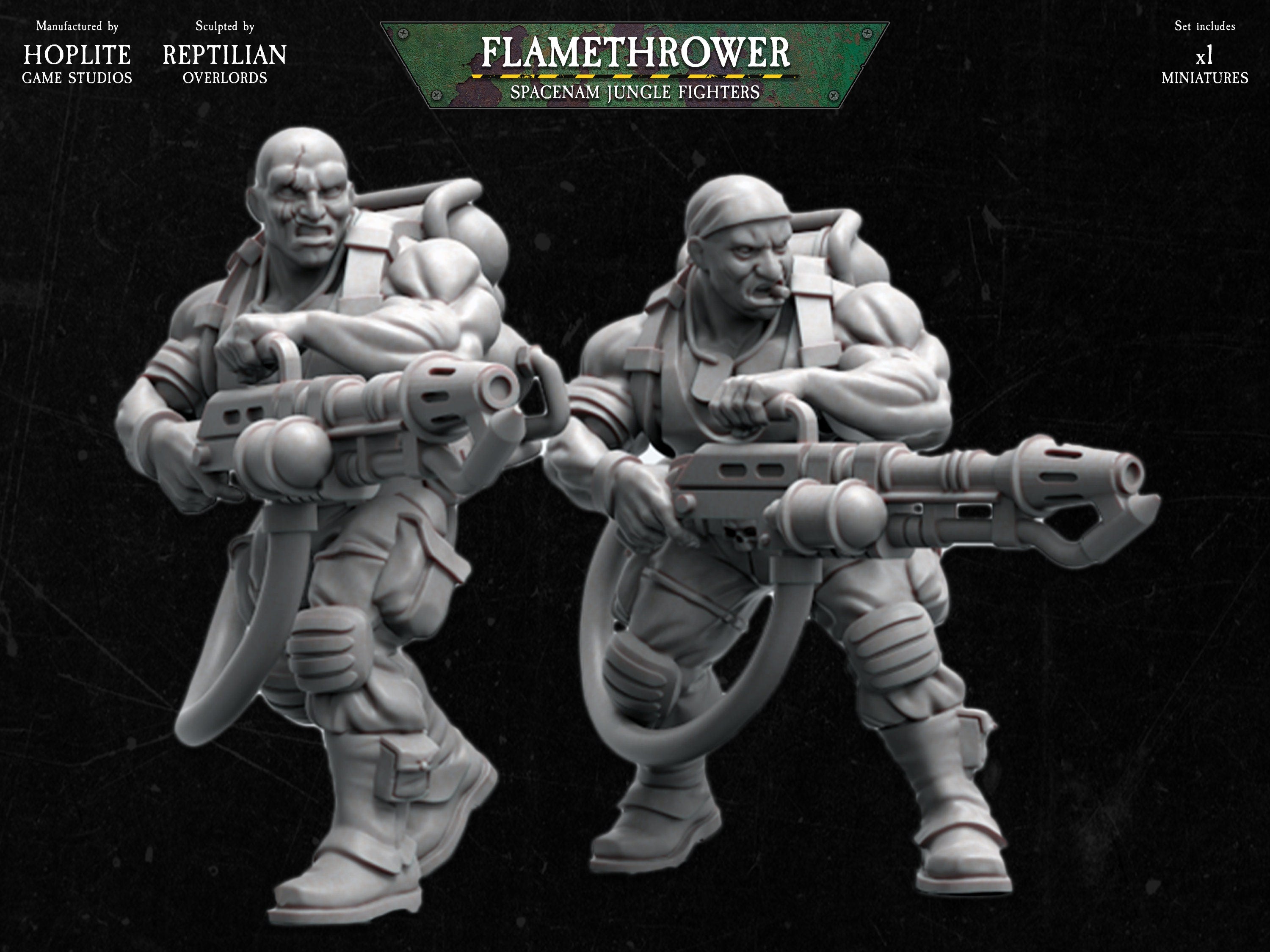 Spacenam: Flamethrowers | Reptilian Overlords | 28mm