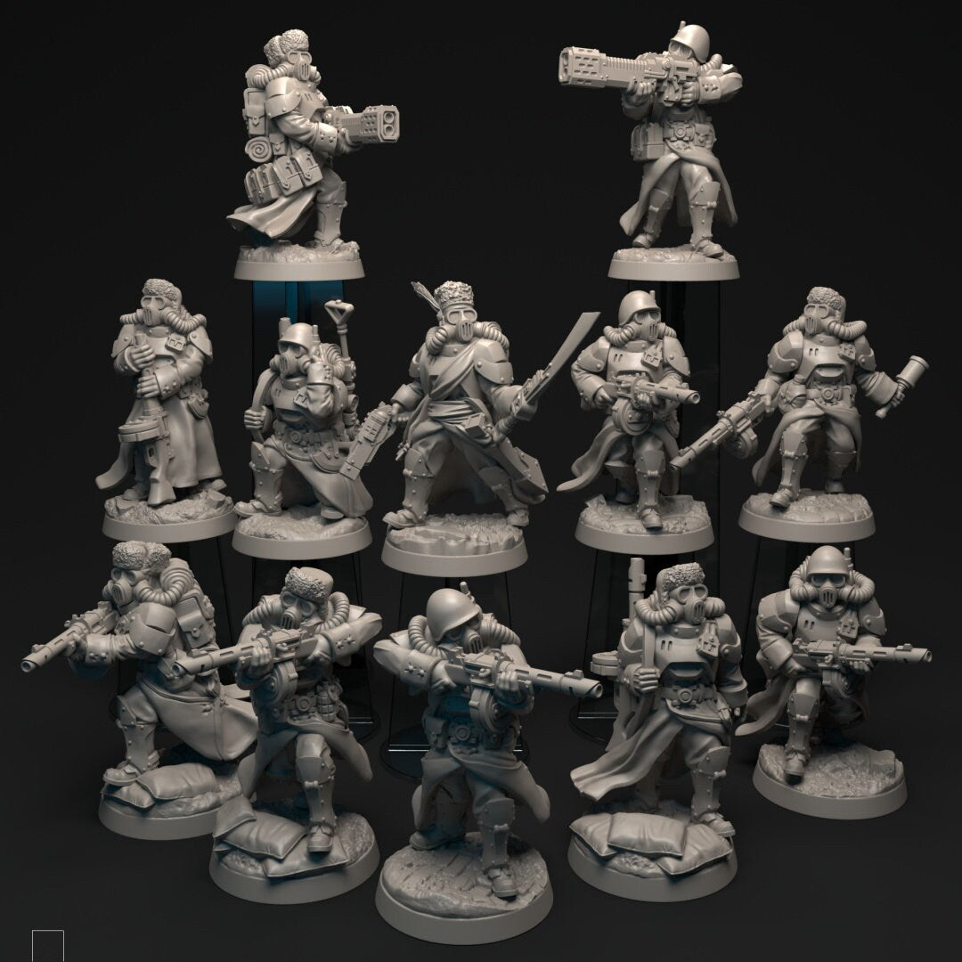 Grim Companions Platoon | Altirvun Ice Warriors | Lore Miniatures