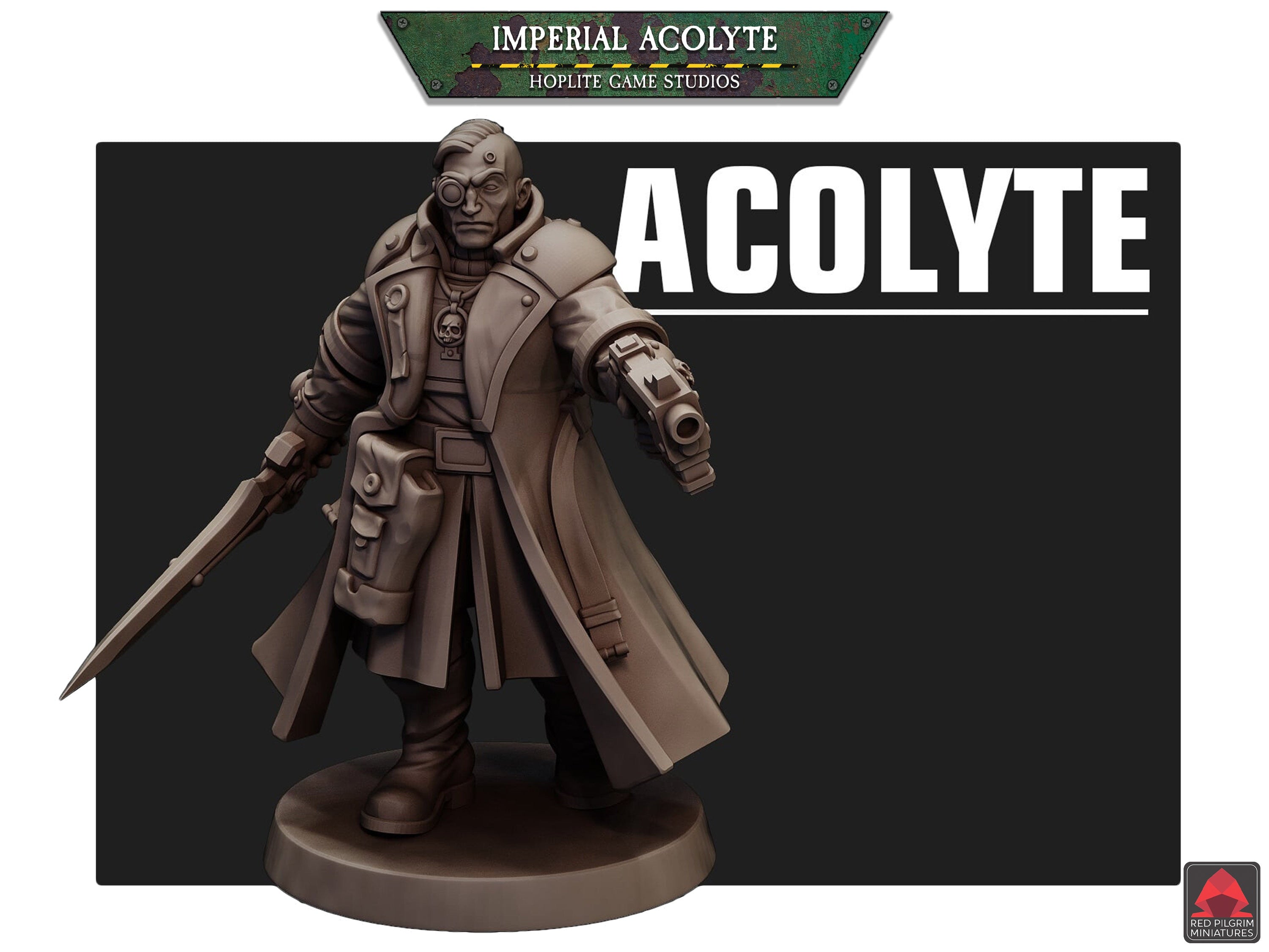 Acólito imperial | Miniaturas de Red Pilgrim | 28 mm