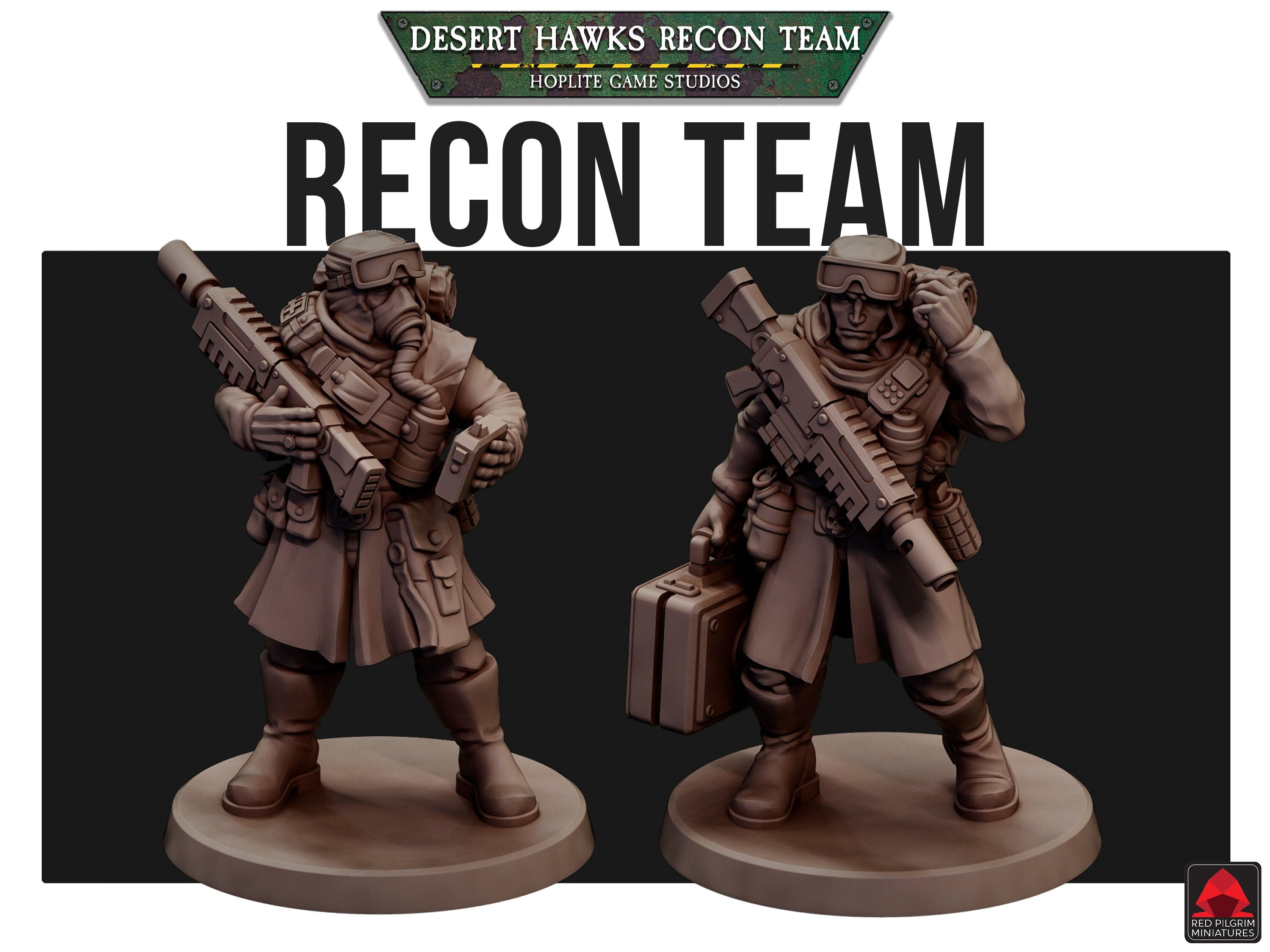 Equipo de reconocimiento Desert Hawks | Miniaturas Red Pilgrim | 28 mm