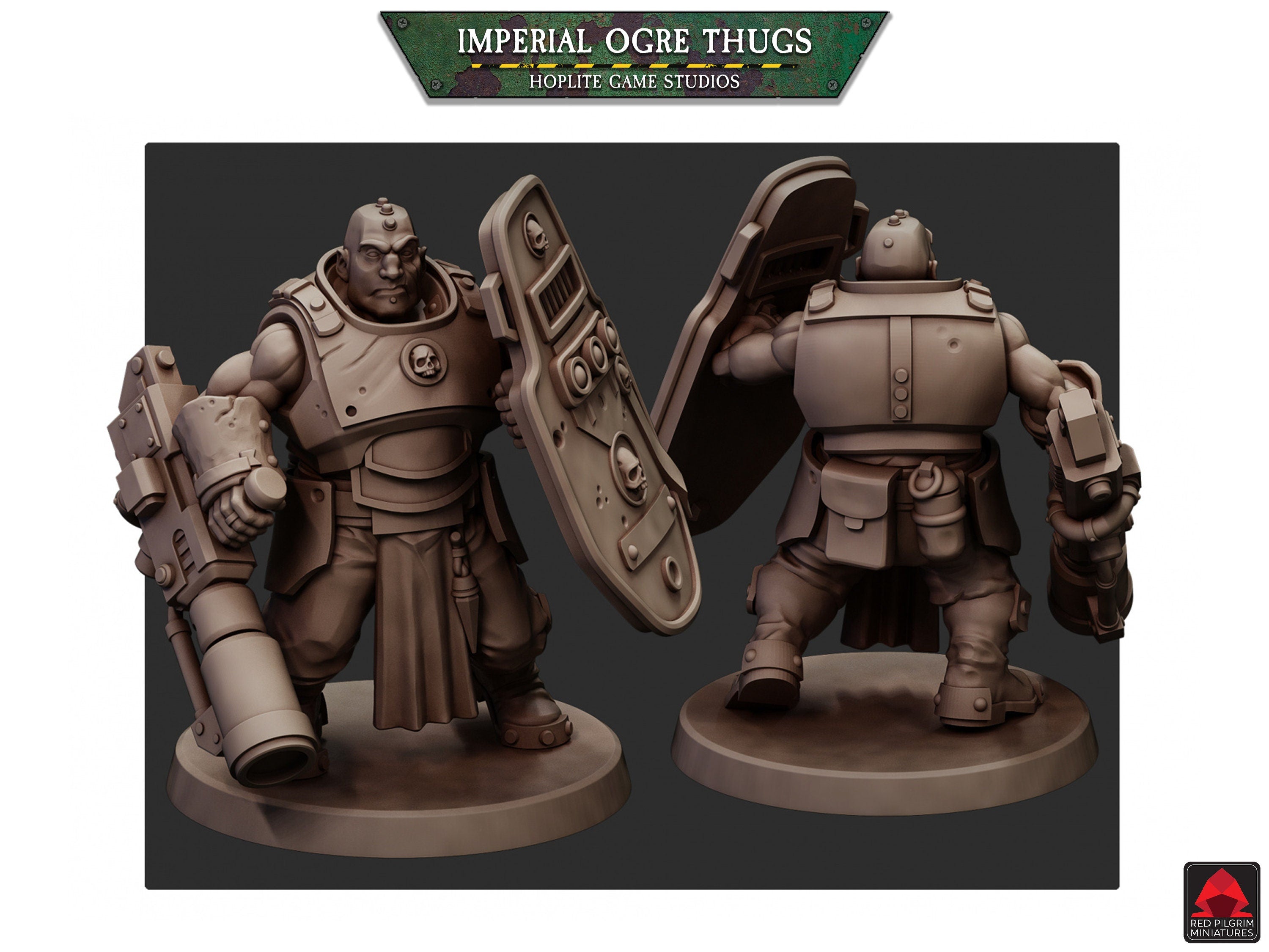 Matones ogros imperiales | Miniaturas de Red Pilgrim | 28 mm