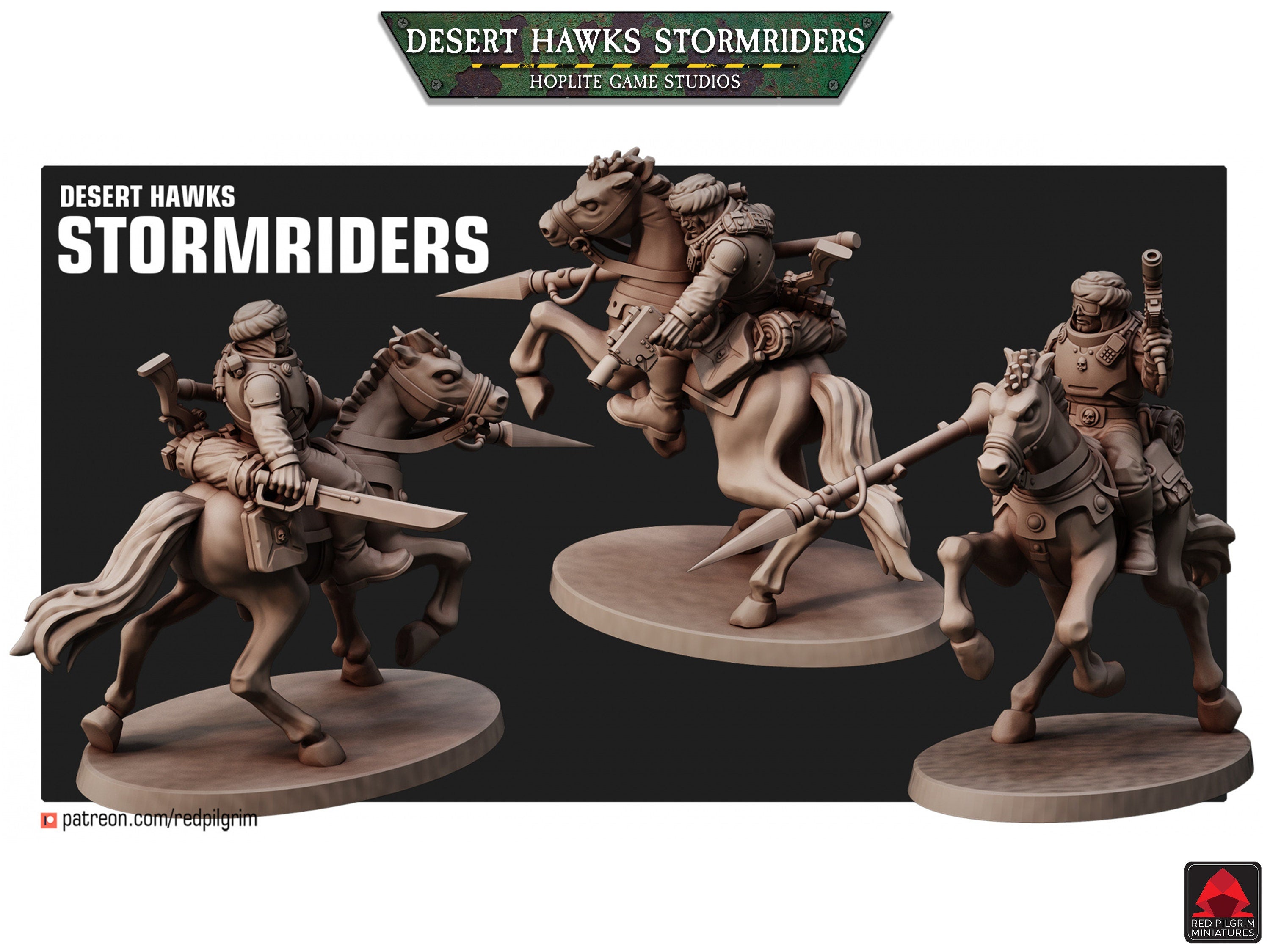 Desert Hawks Stormriders Cavalry | Red Pilgrim Miniatures | 28mm