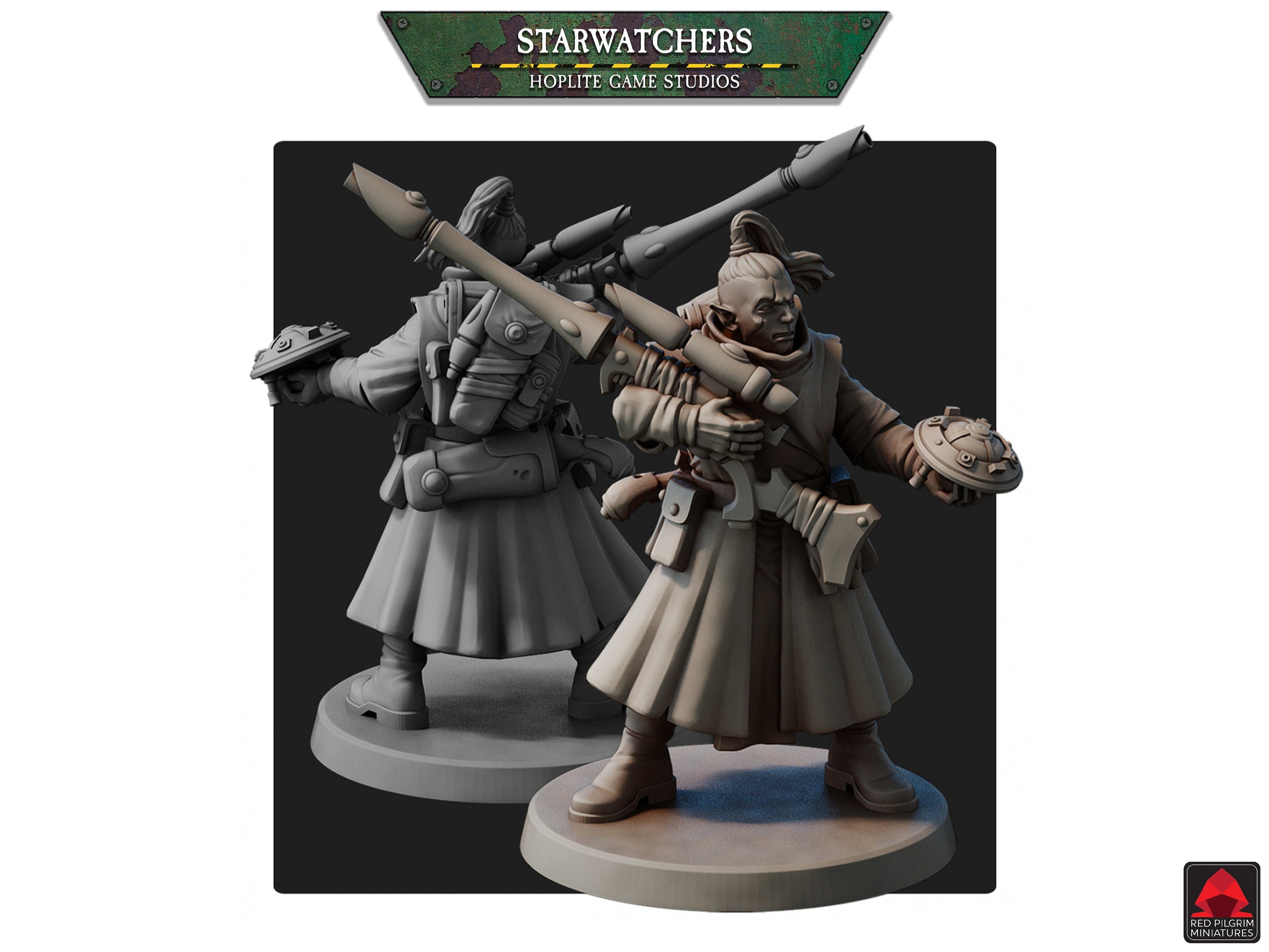 Starwatcher Space Elves Snipers | Red Pilgrim Miniatures | 28mm