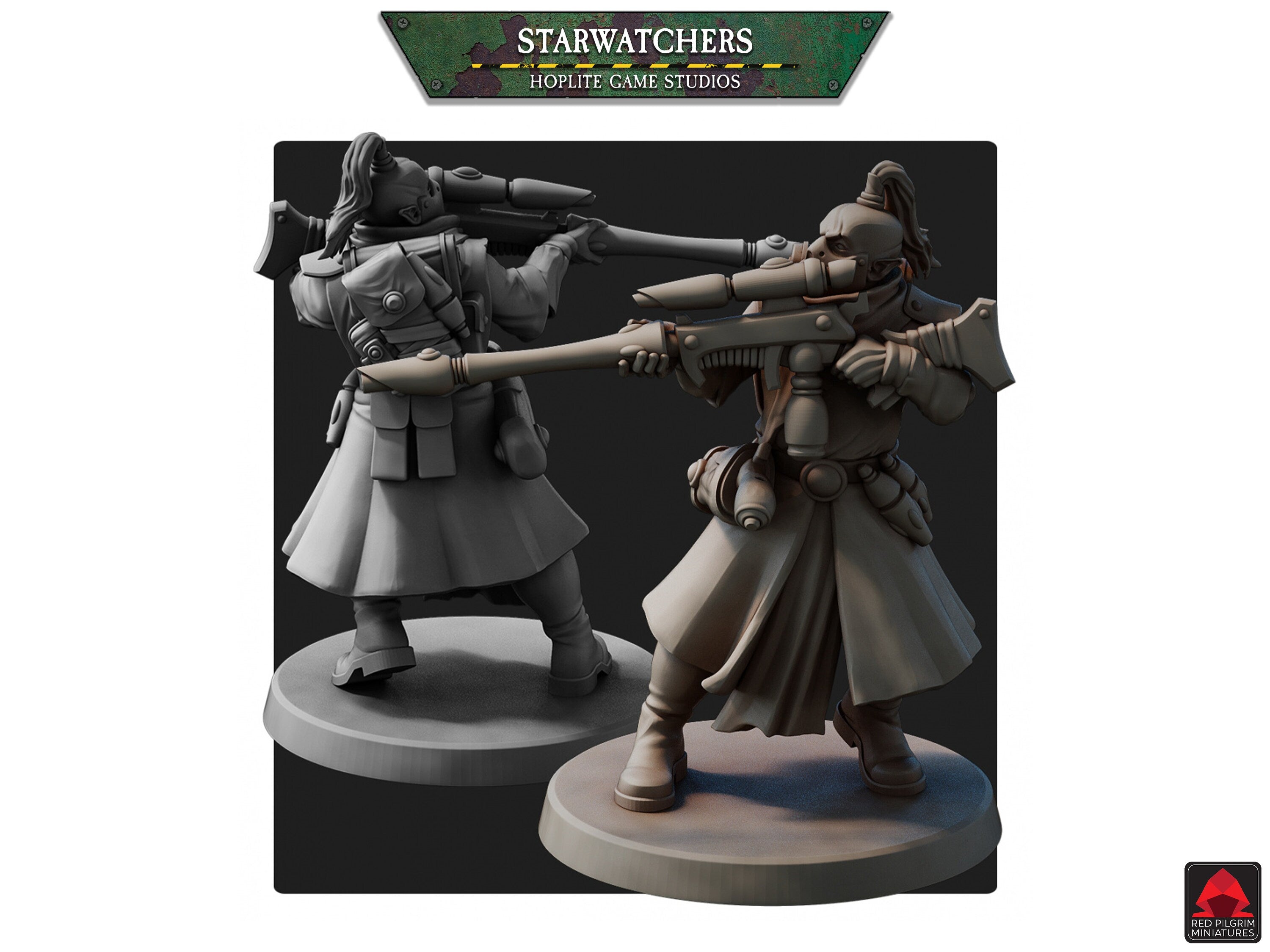 Starwatcher Space Elves Snipers | Red Pilgrim Miniatures | 28mm