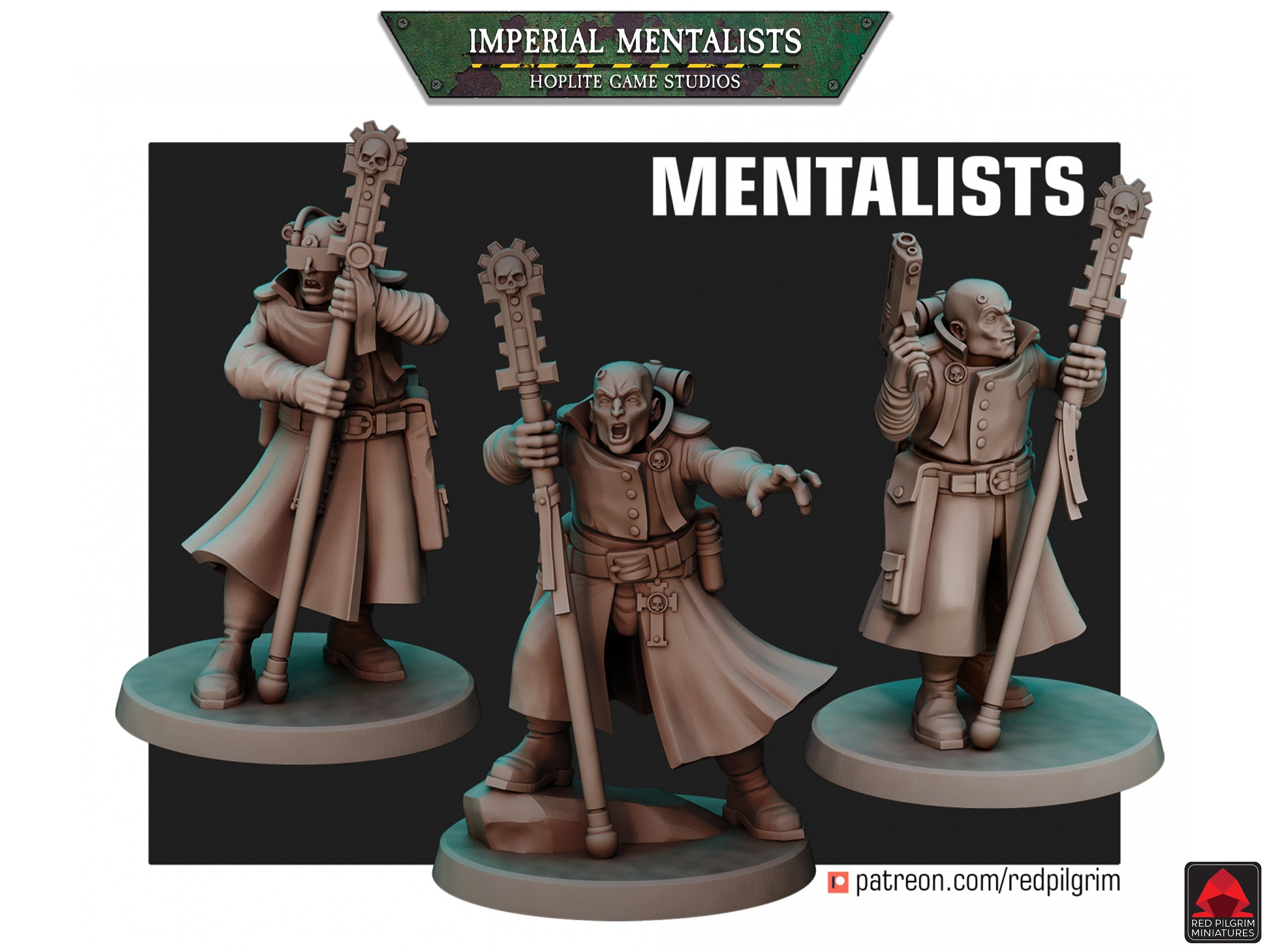 Mentalistas Imperiales | Miniaturas de Red Pilgrim | 28 mm