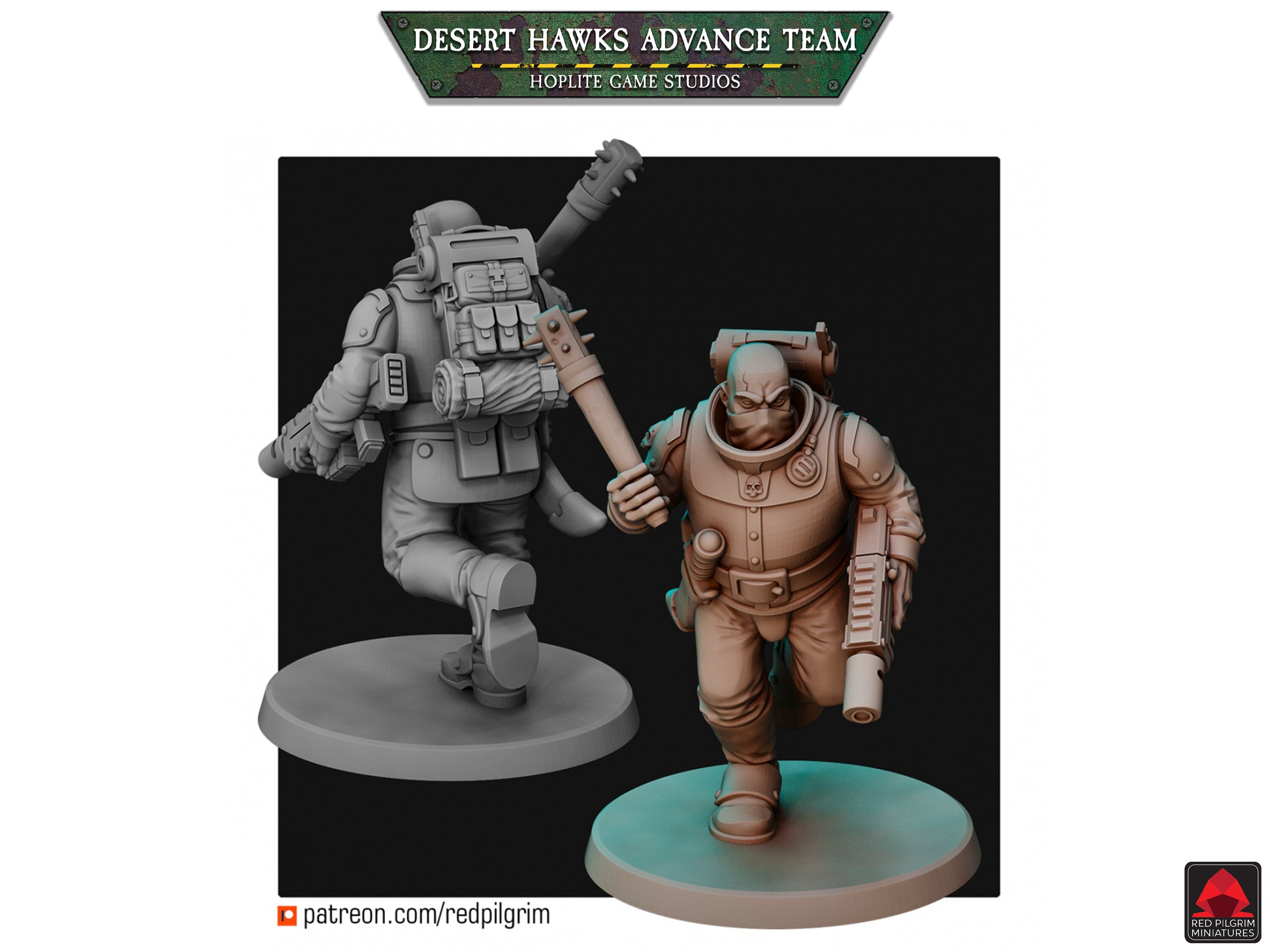 Desert Hawks Advance Team | Red Pilgrim Miniatures | 28mm