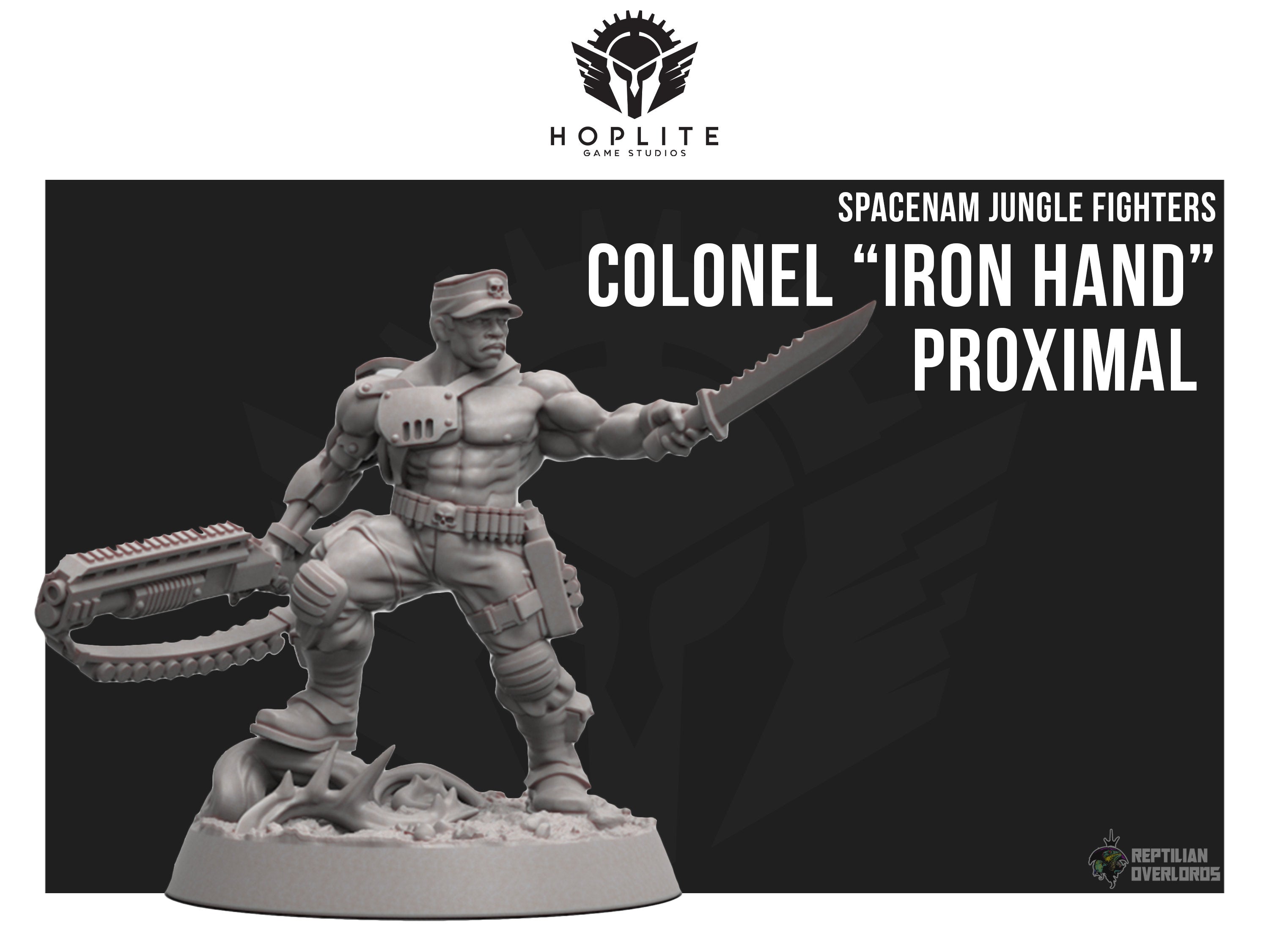 Nombre espacial: Coronel "Mano de hierro" Proximal | Señores supremos reptiles | 28 mm