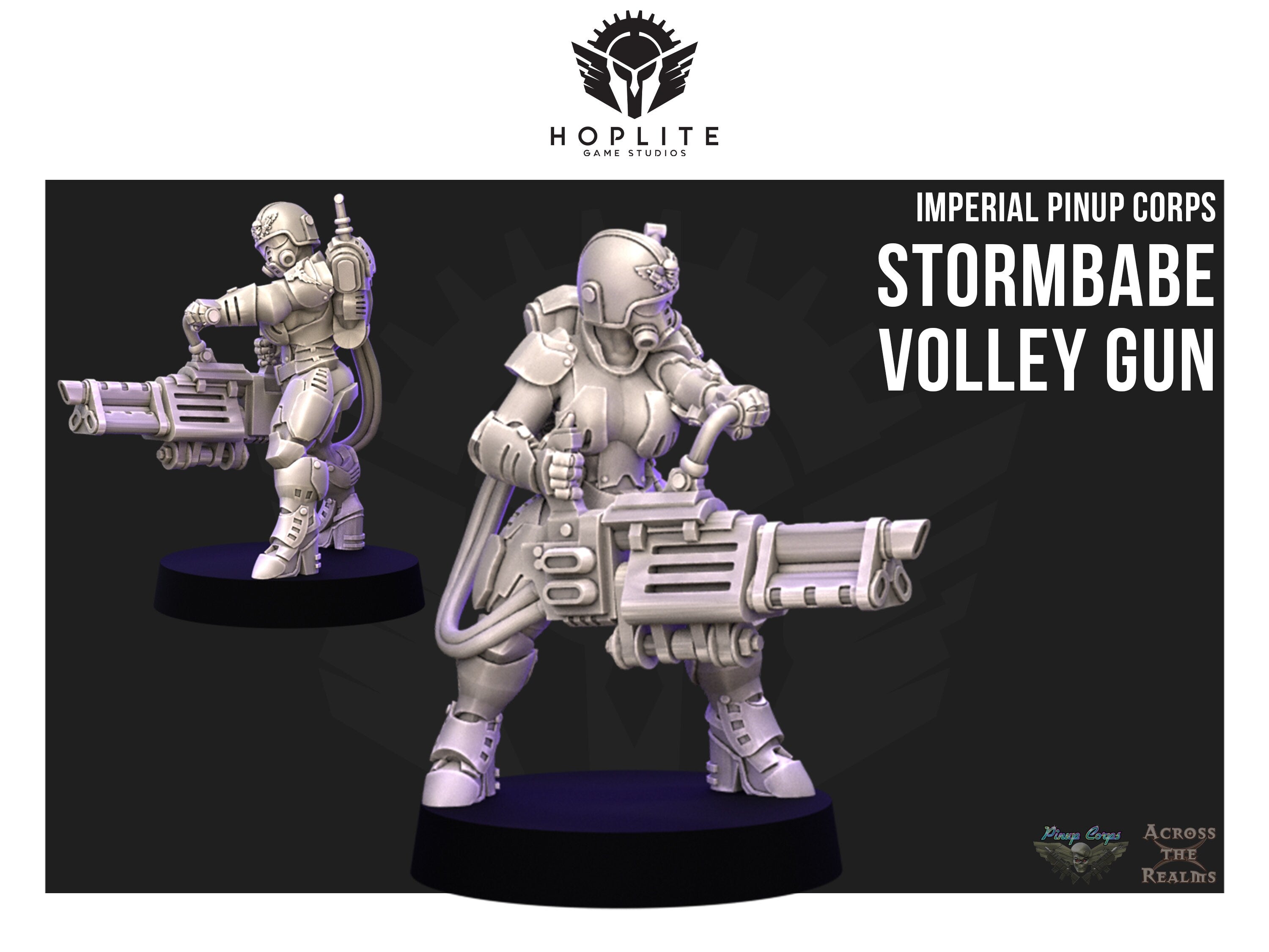 Cañón de salvas Stormbabe de Pinup Corps - Across the Realms | 28 mm