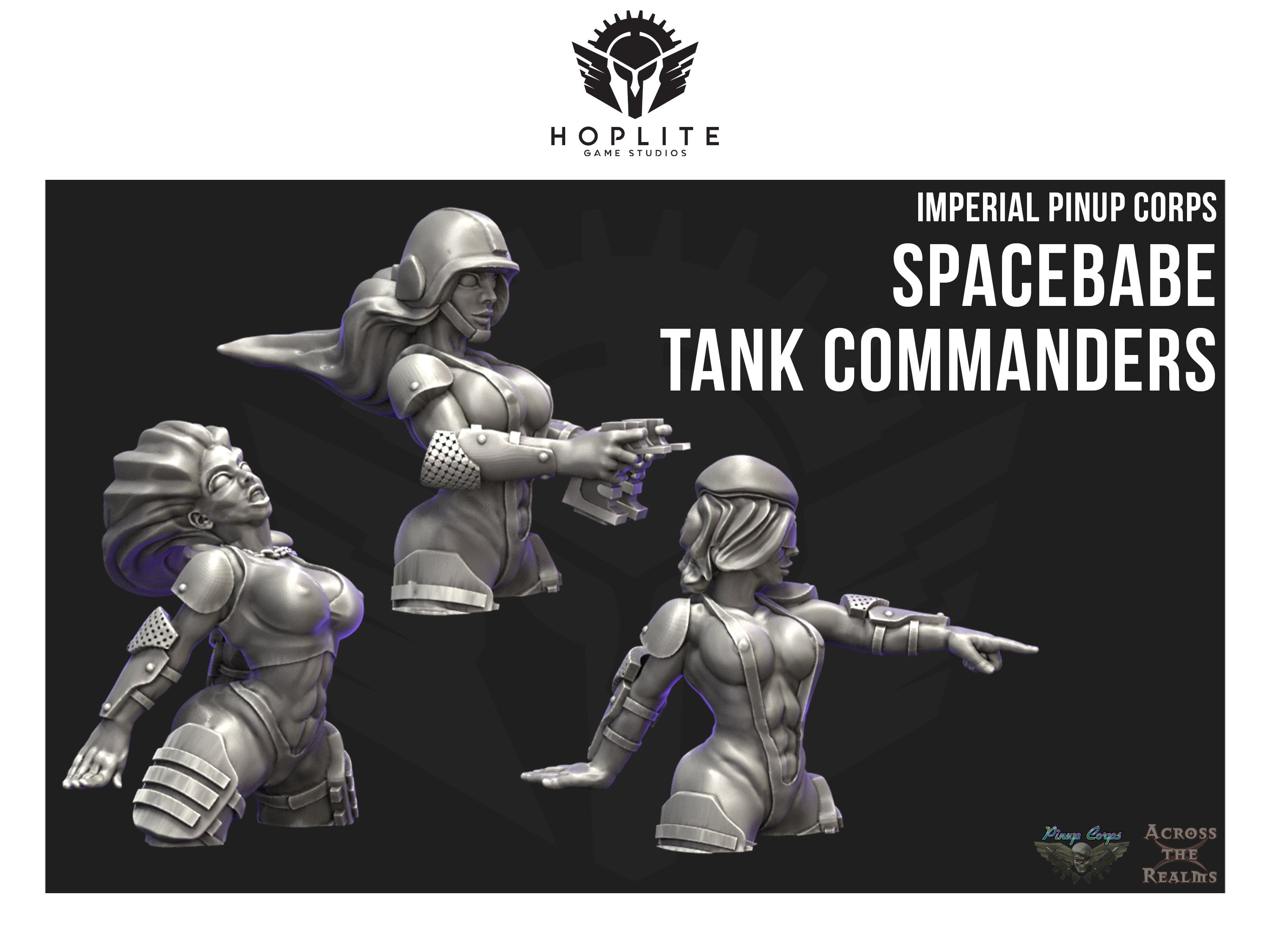 Pinup Corps Tank Commanders - Across the Realms | 28mm