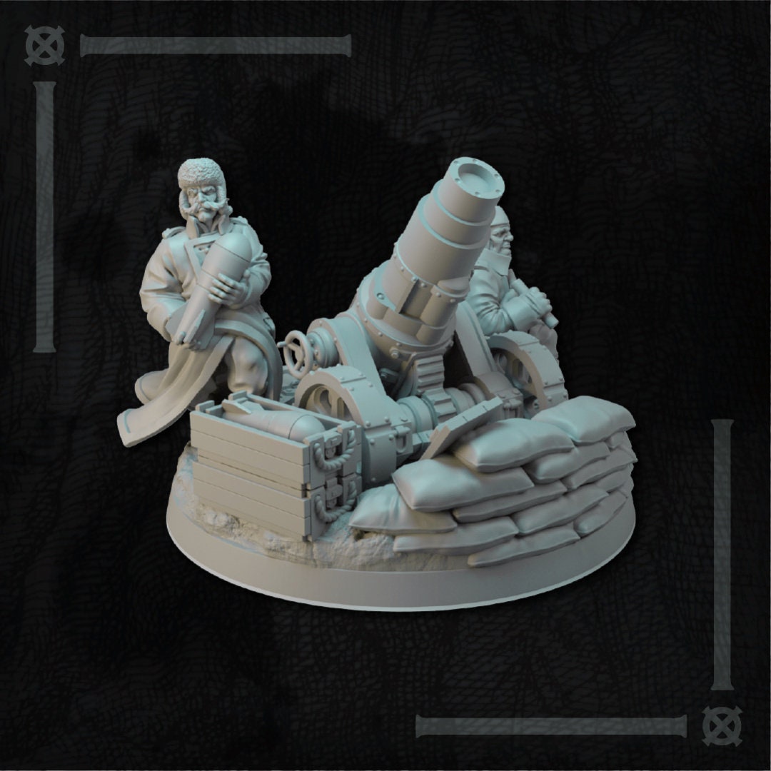 Equipo de mortero | Guerreros de hielo de Altirvun | Miniaturas de historia
