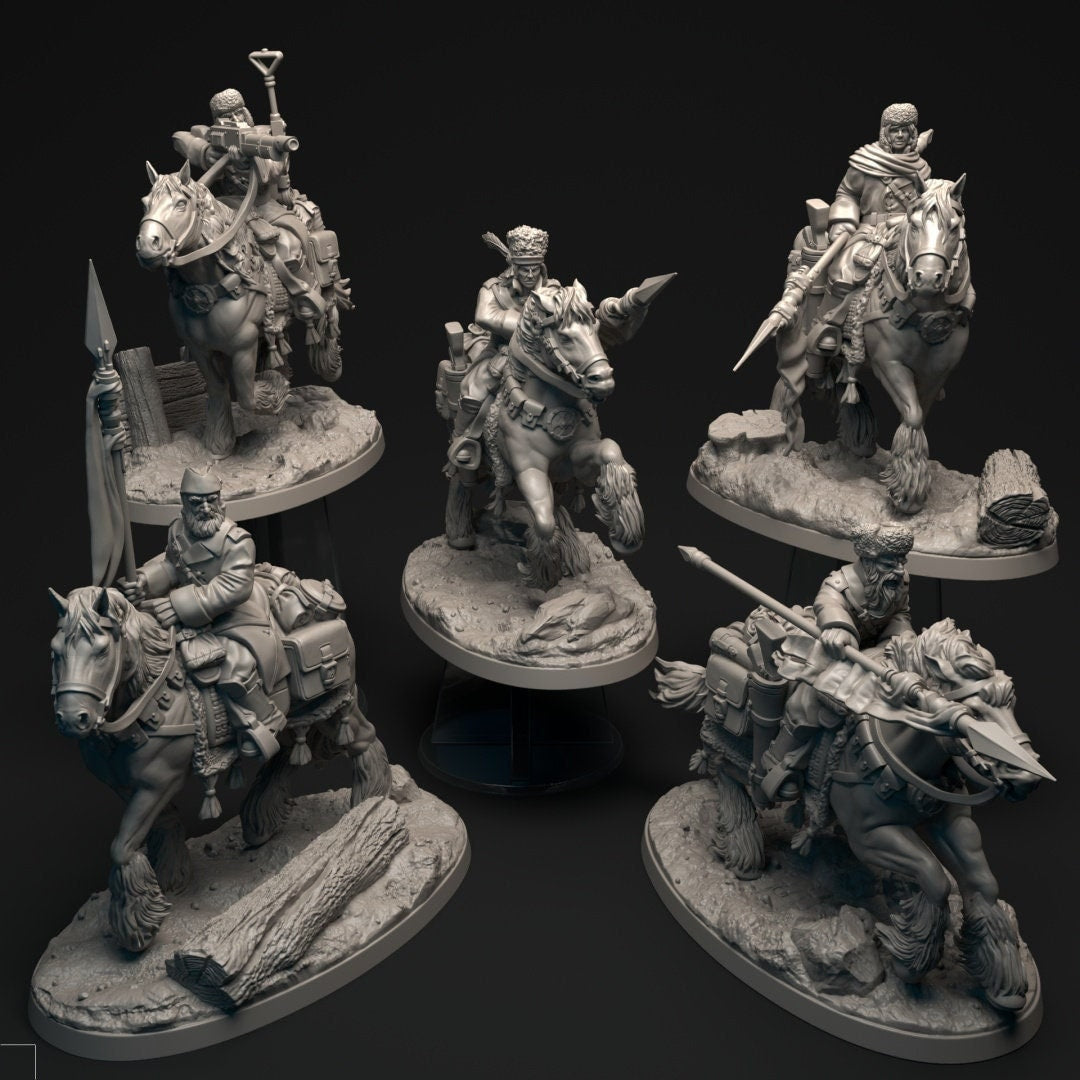 Escuadrón de Caballería Buscador | Guerreros de hielo de Altirvun | Miniaturas de historia