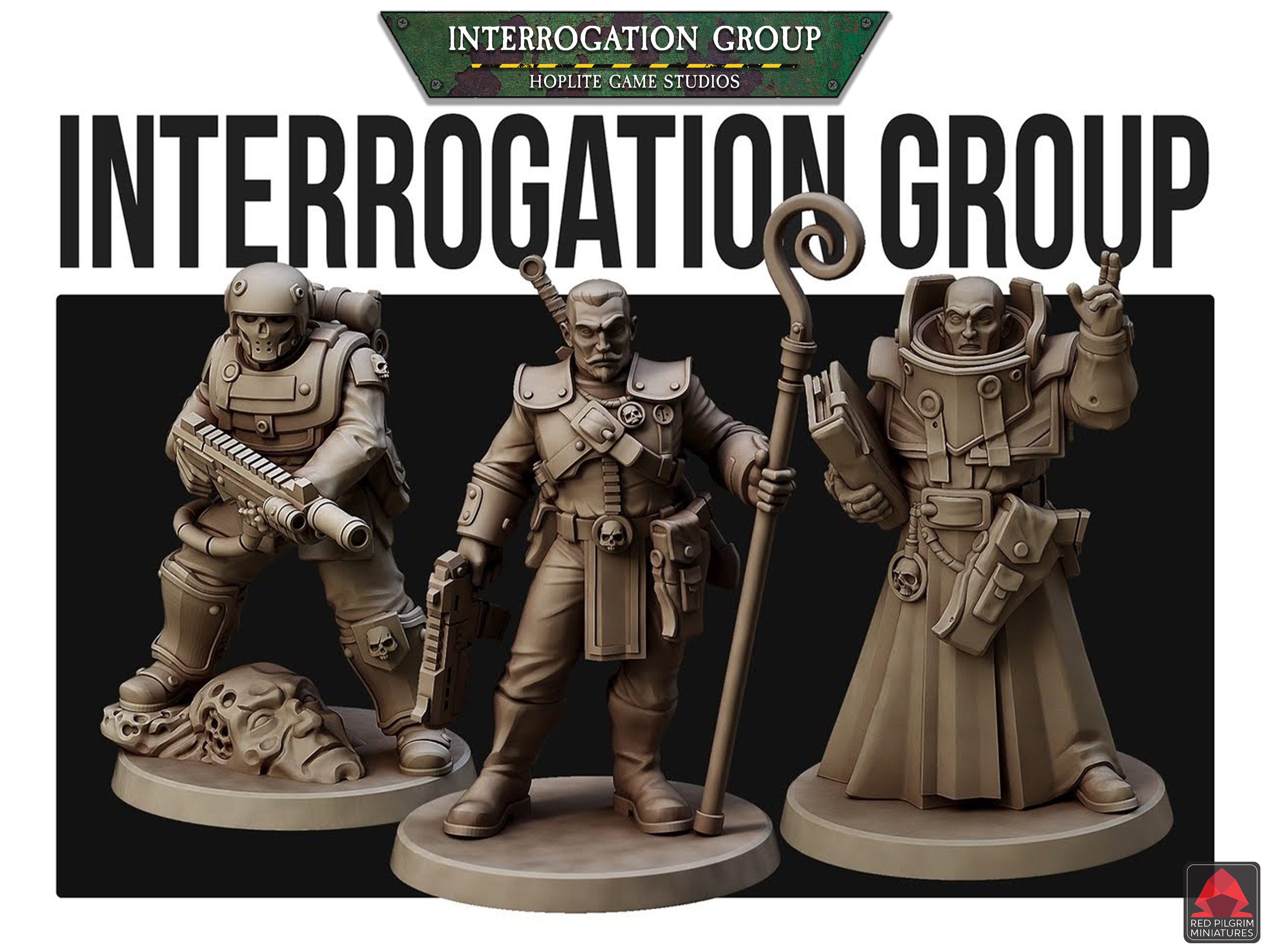Grupo de interrogatorio imperial | Miniaturas de Red Pilgrim | 28 mm