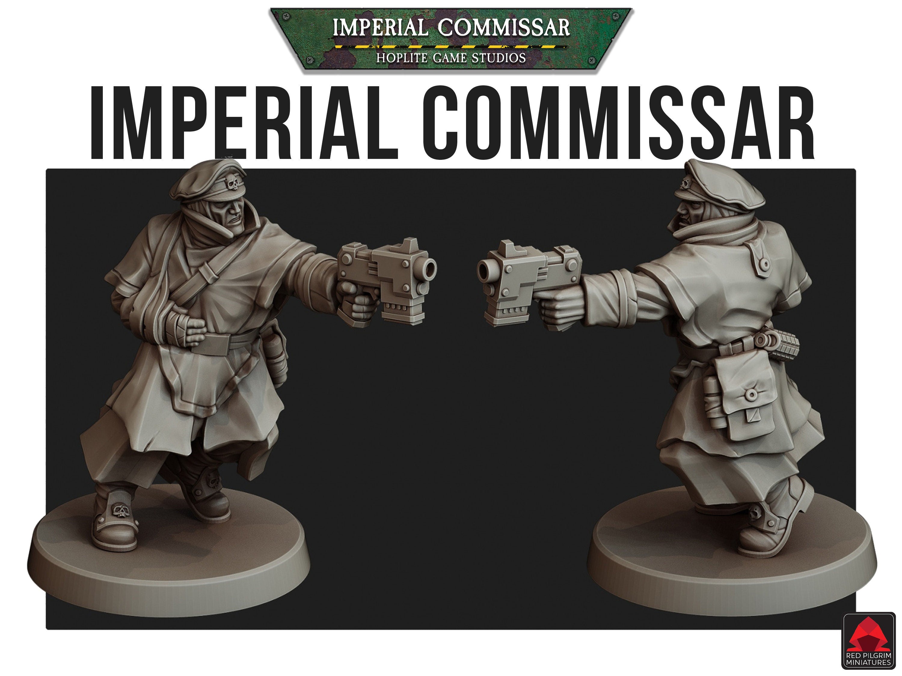 Comisario imperial herido | Miniaturas de Red Pilgrim | 28 mm