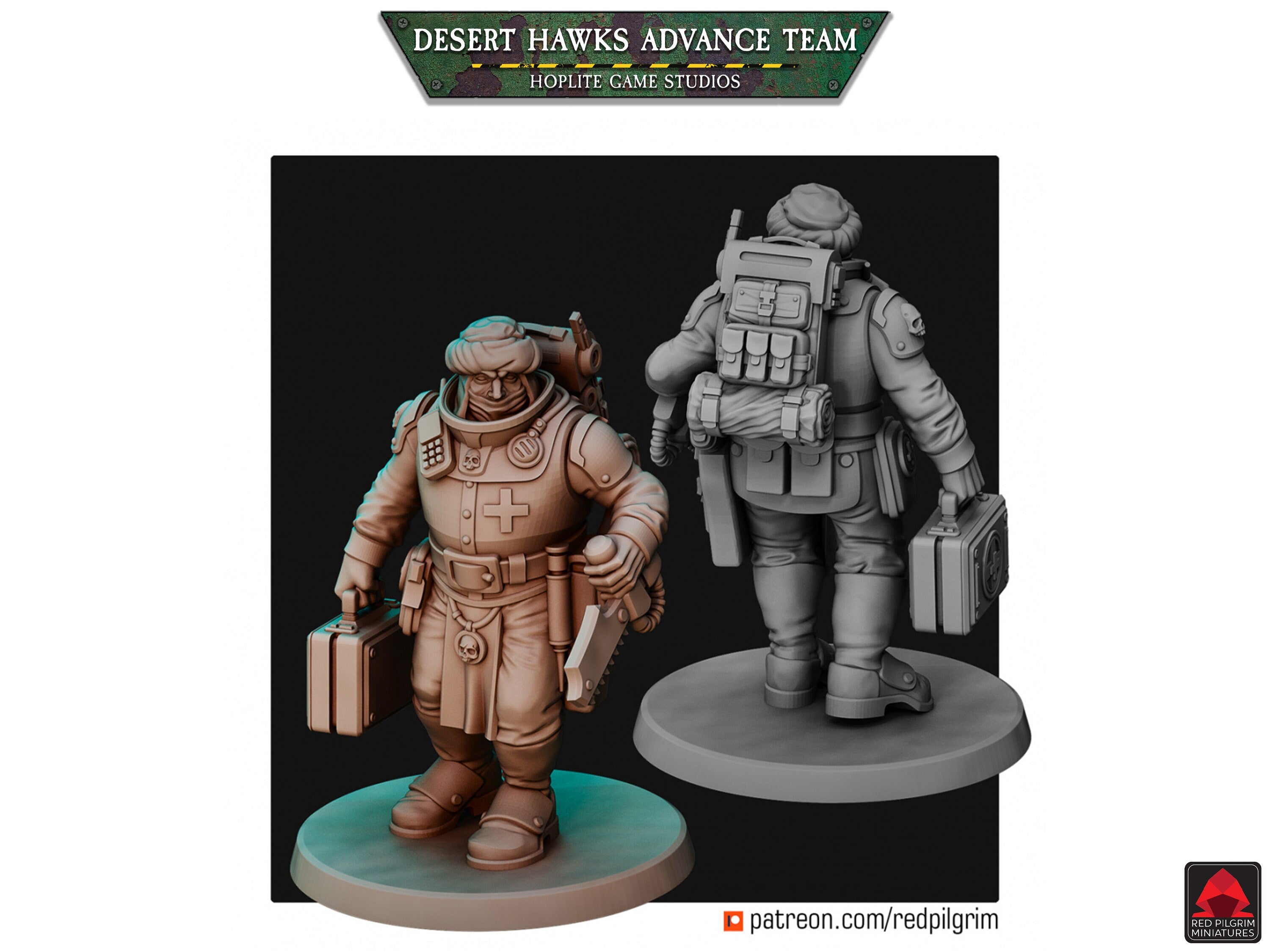 Desert Hawks Advance Team | Red Pilgrim Miniatures | 28mm