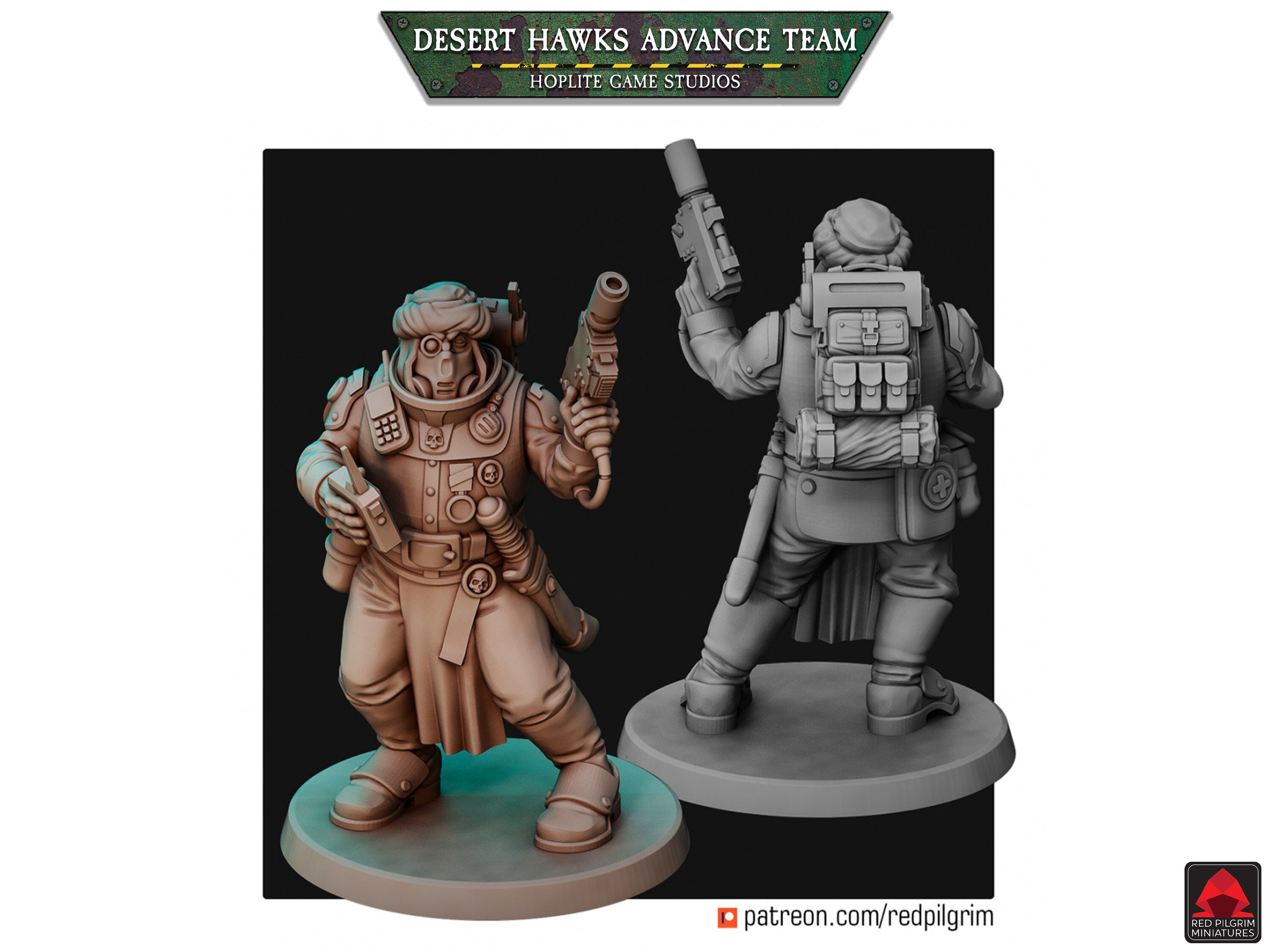 Desert Hawks Advance Team | Red Pilgrim Miniatures | 28mm