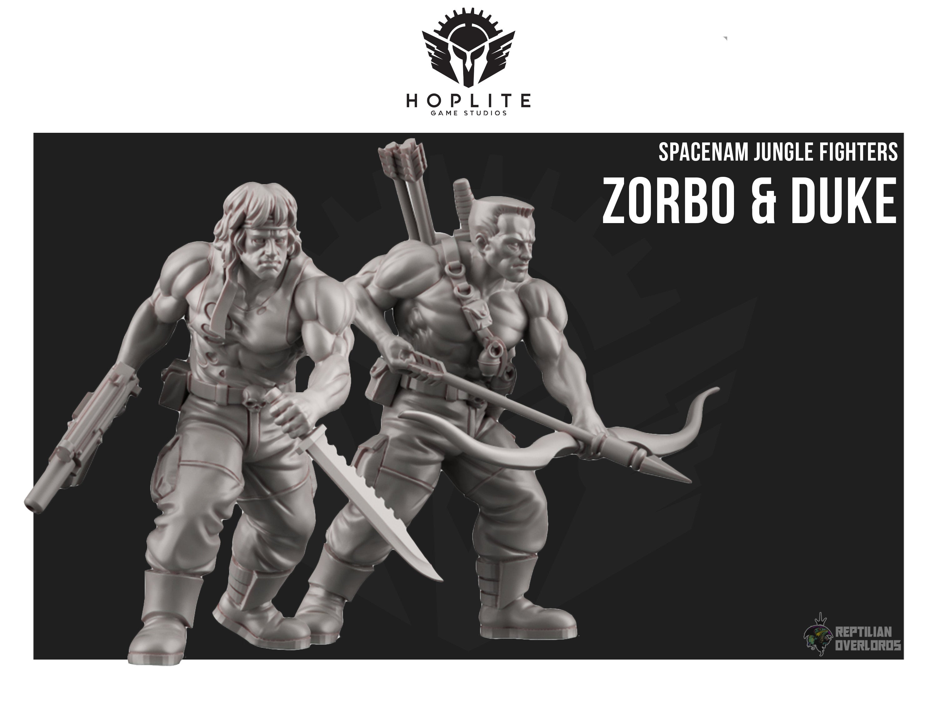 Spacenam: Zorbo and Duke | Reptilian Overlords | 28mm