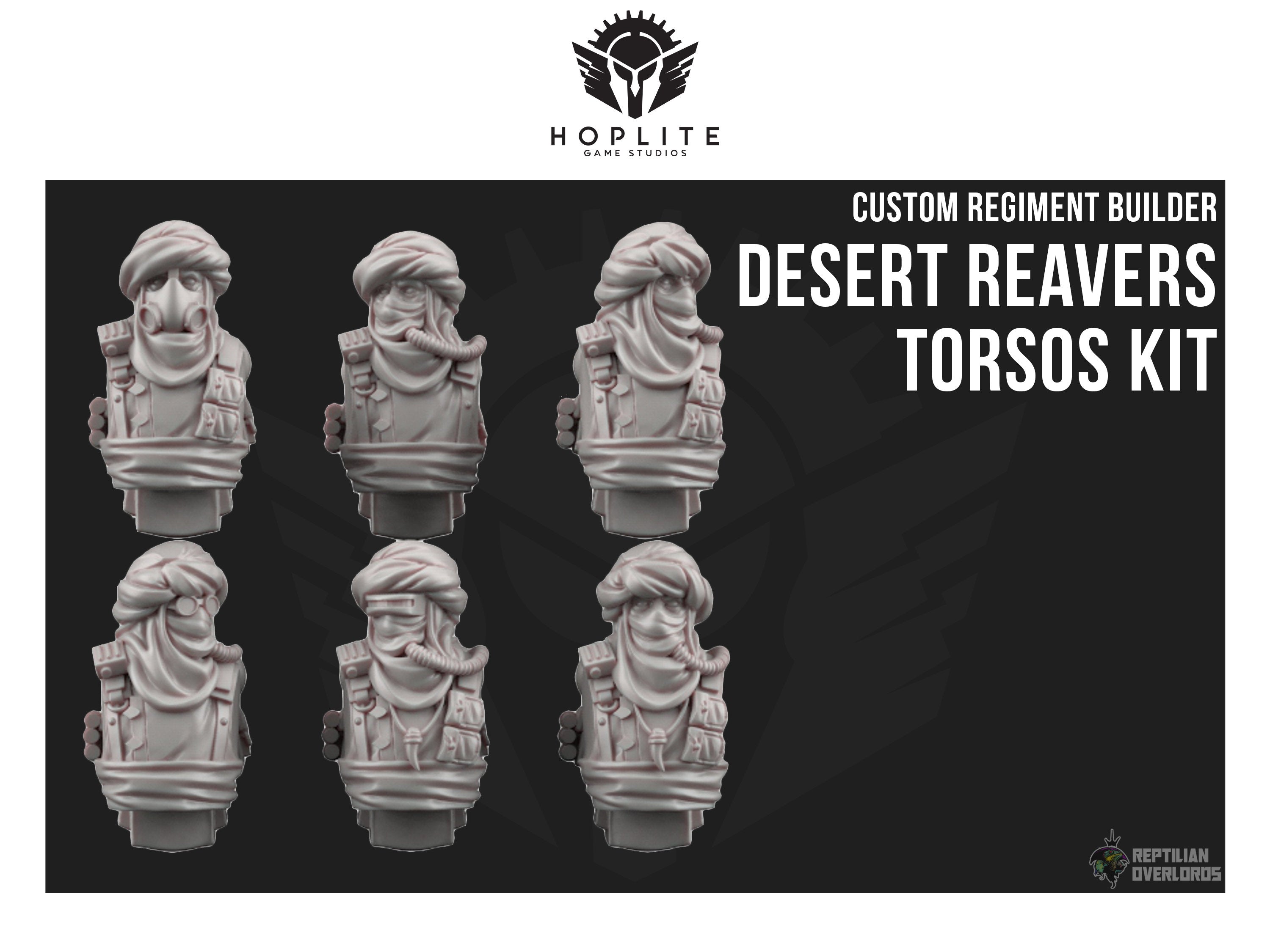 Piezas: Torsos de Desert Reaver (x10) | Señores supremos reptiles | 28 mm