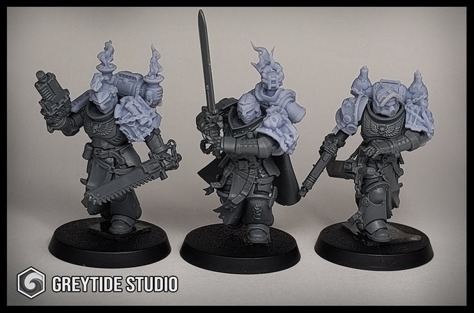 Lion Helmets (x10) | Grey Tide Studios | Eternal Pilgrims | Conversion Parts & Bits