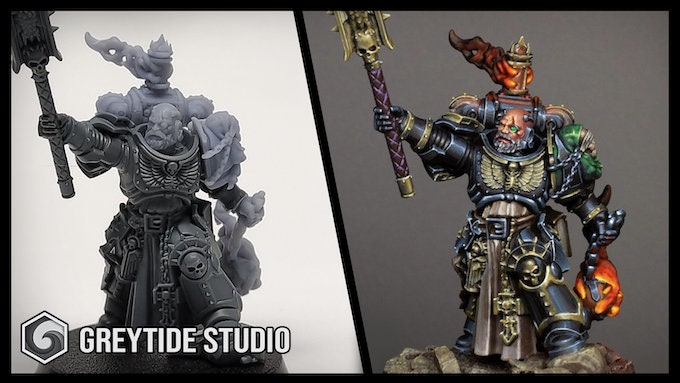 Crusader Heads "C" (x10) | Grey Tide Studios | Eternal Pilgrims | Conversion Parts & Bits
