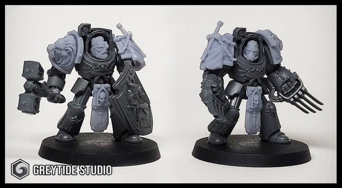 Crusader Heads "C" (x10) | Grey Tide Studios | Eternal Pilgrims | Conversion Parts & Bits