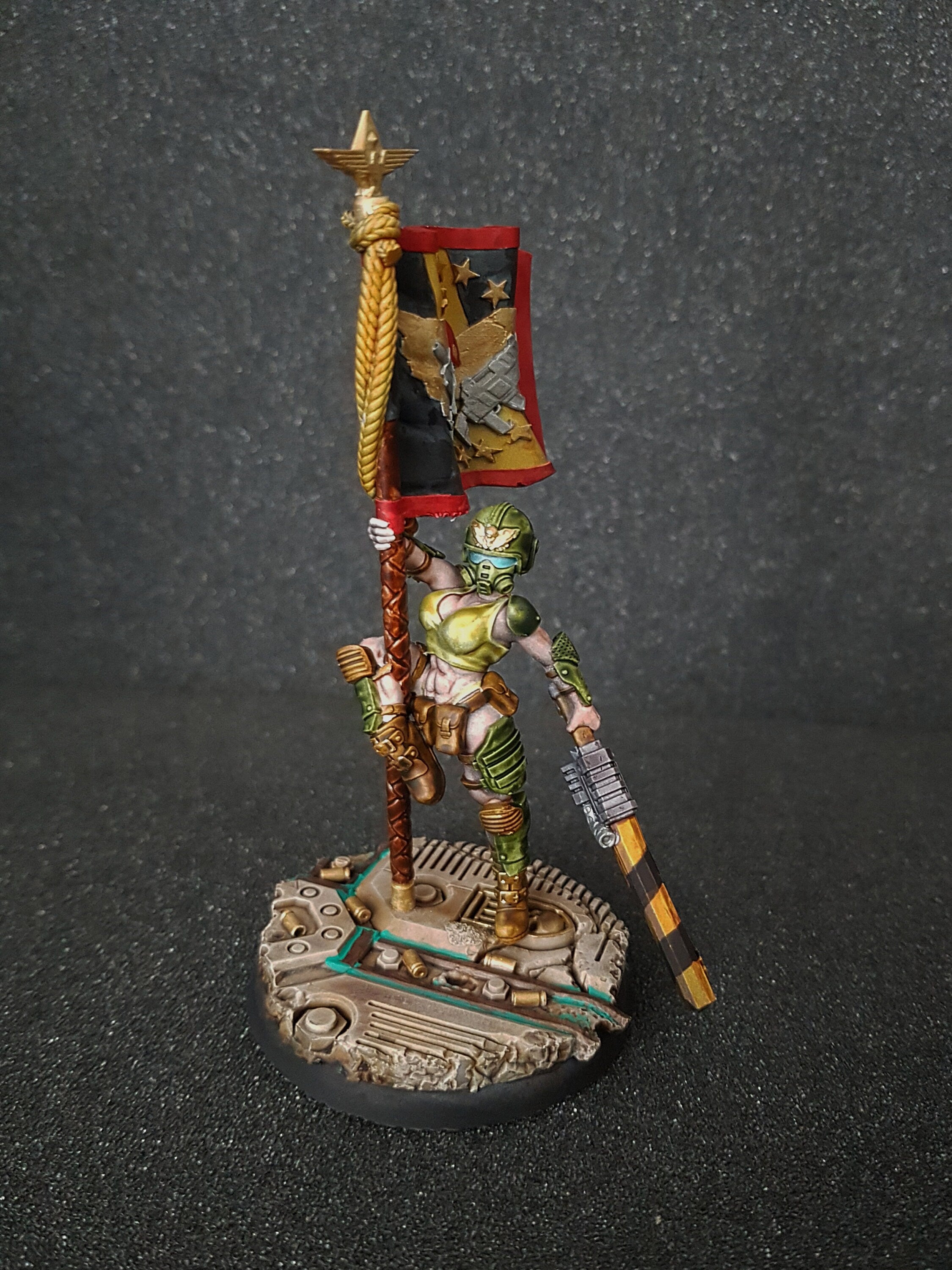 Pinup Corps Standard Bearer - Across the Realms | 28mm