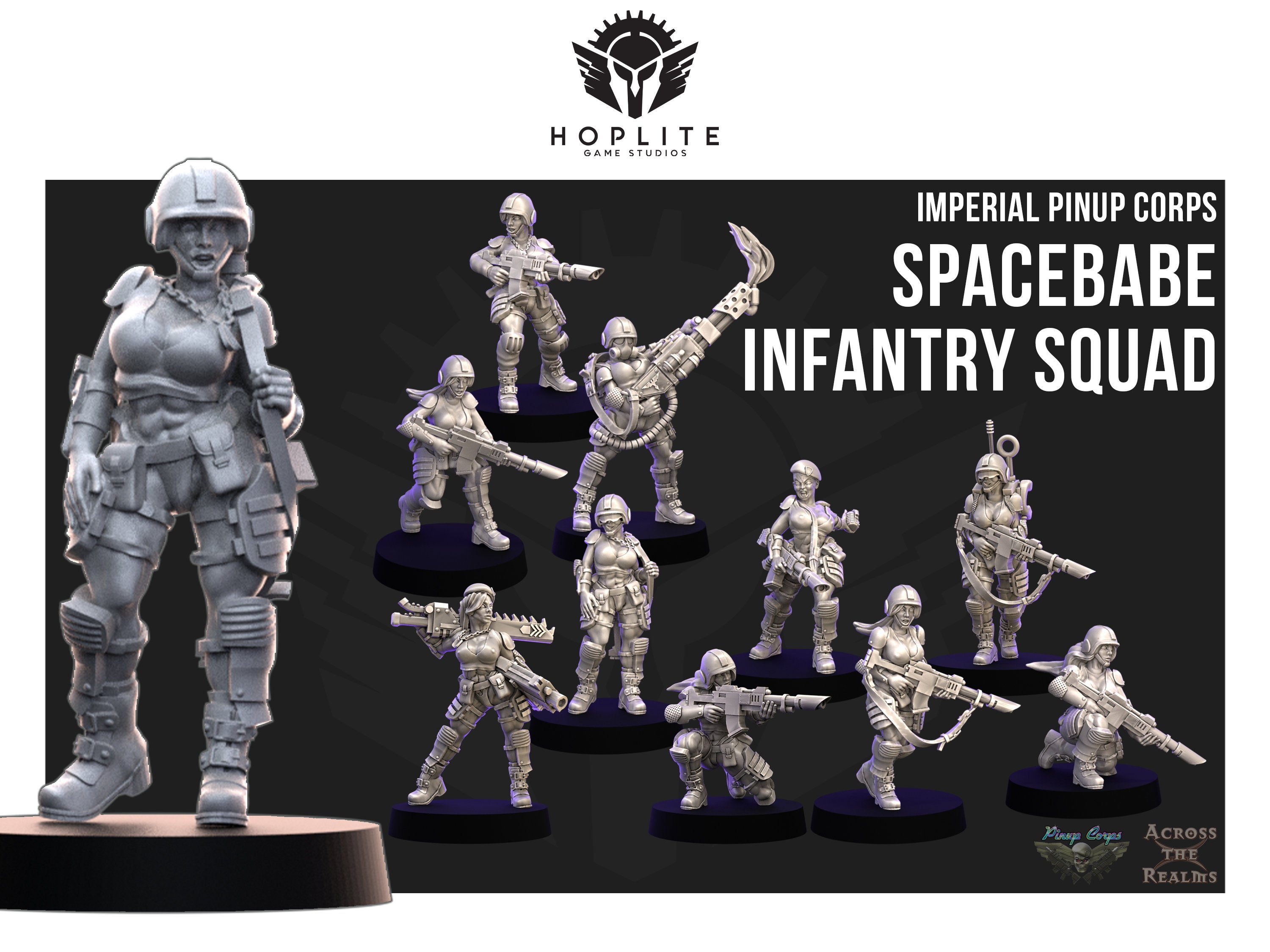 Escuadrón de infantería del Cuerpo Pin-up - A través de los reinos | 28 mm