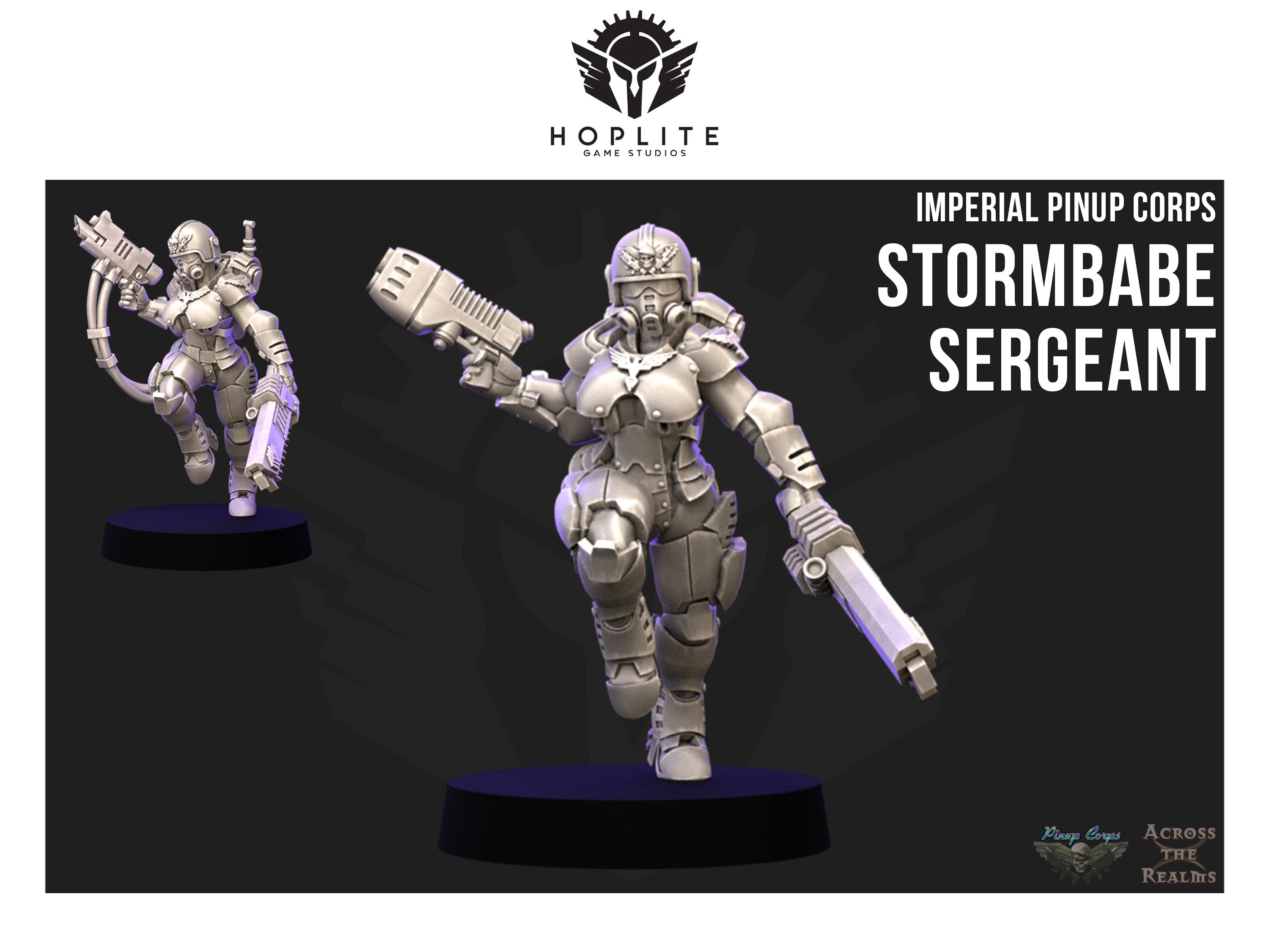 Sargento Stormbabe de Pin-up Corps - A través de los reinos | 28 mm