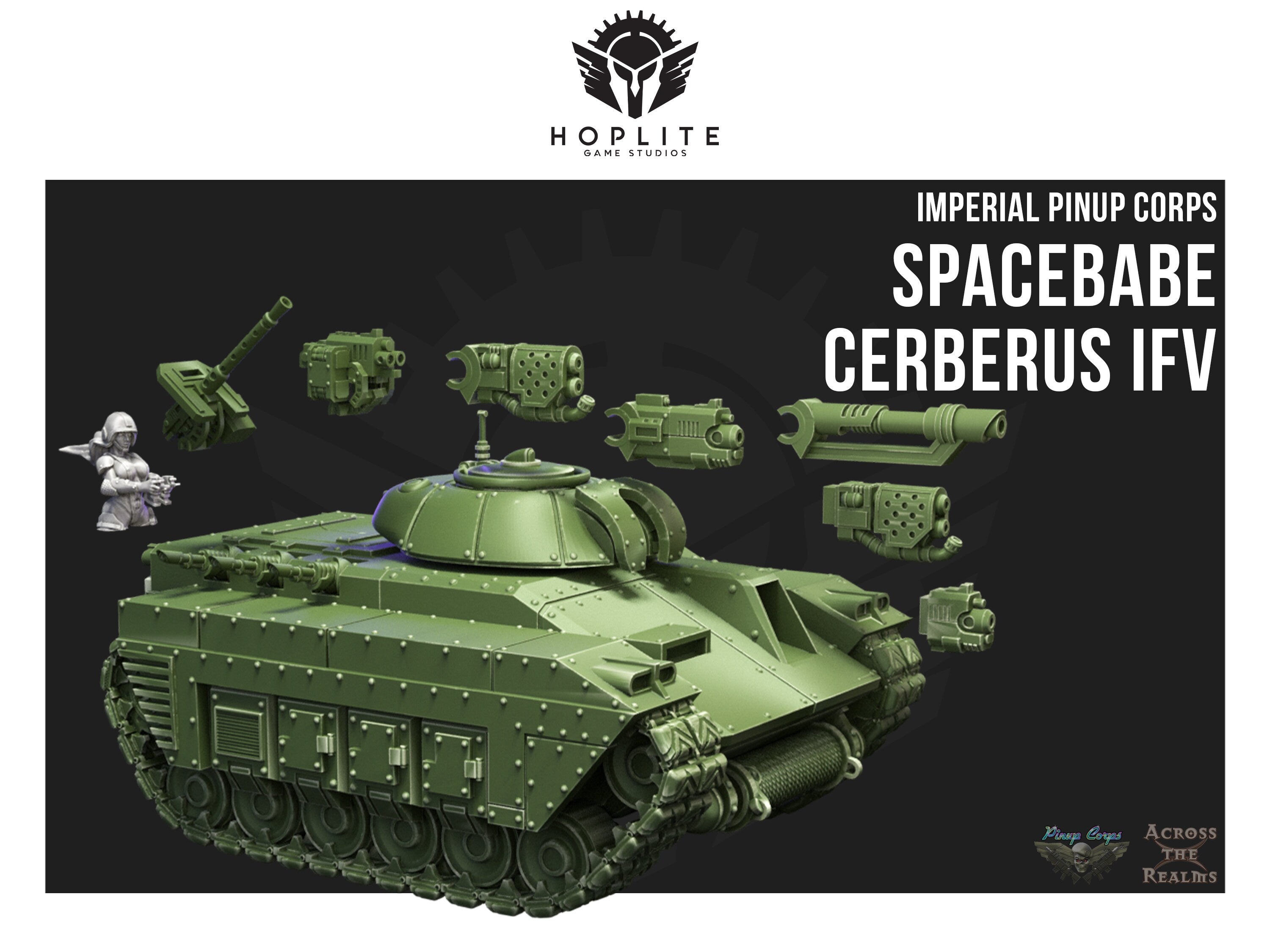 Vehículo de combate de infantería Pinup Corps Cerberus: A través de los reinos | 28 mm